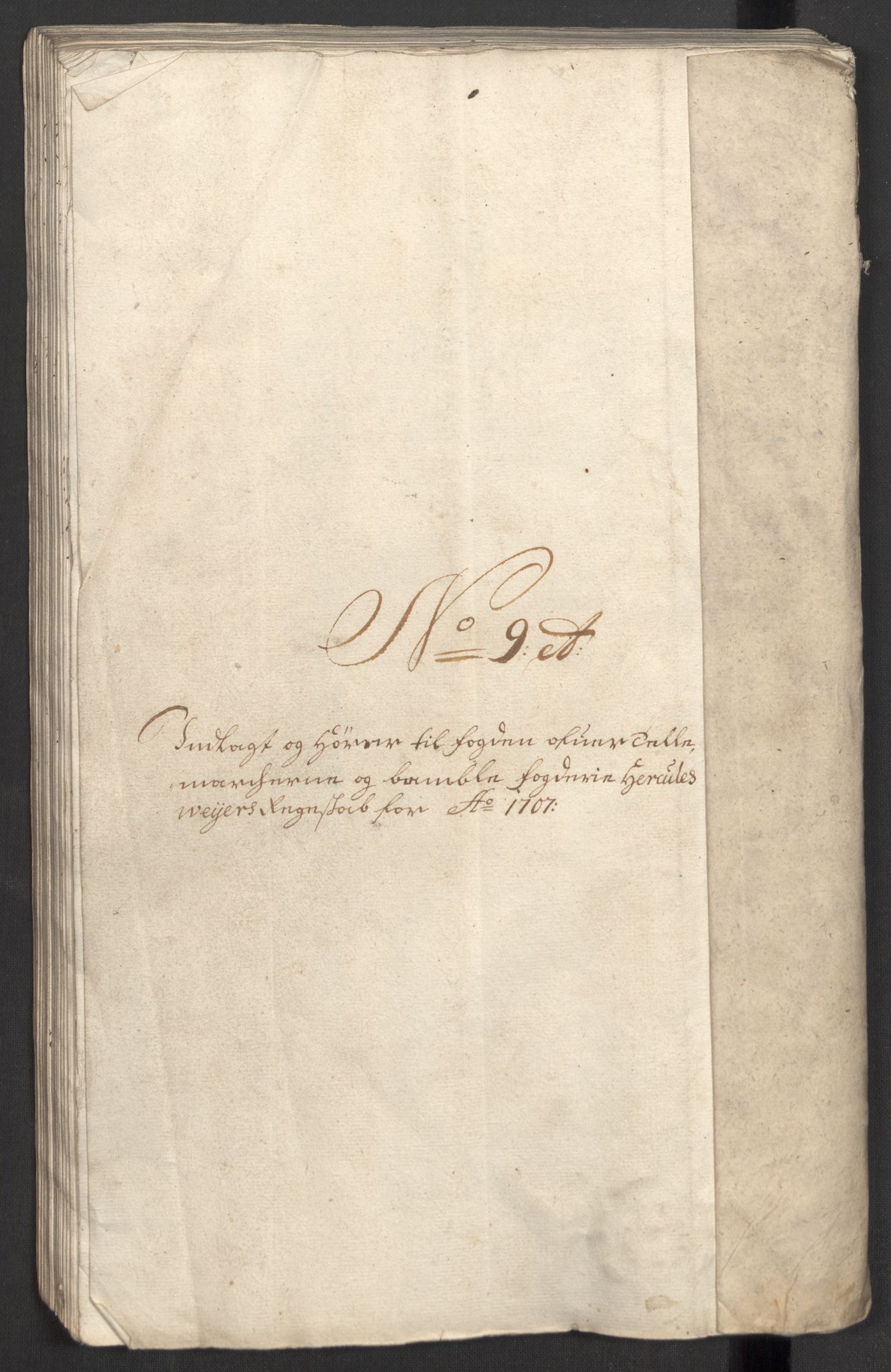 Rentekammeret inntil 1814, Reviderte regnskaper, Fogderegnskap, AV/RA-EA-4092/R36/L2117: Fogderegnskap Øvre og Nedre Telemark og Bamble, 1707, s. 433