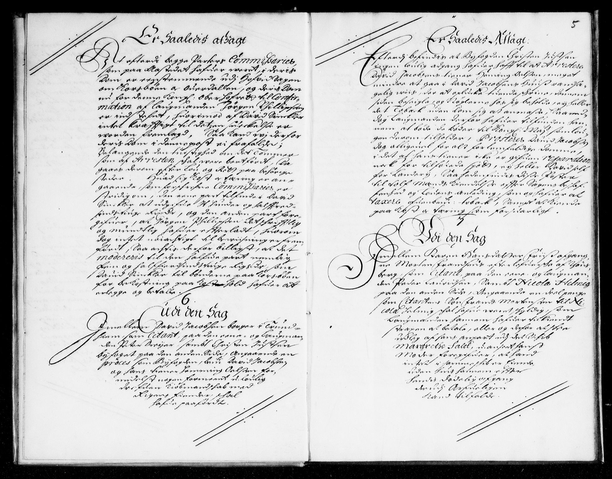 Overhoffretten 1667-1797, AV/RA-EA-2884/Aa/L0013: Avsiktsprotokoll, 1678, s. 4b-5a