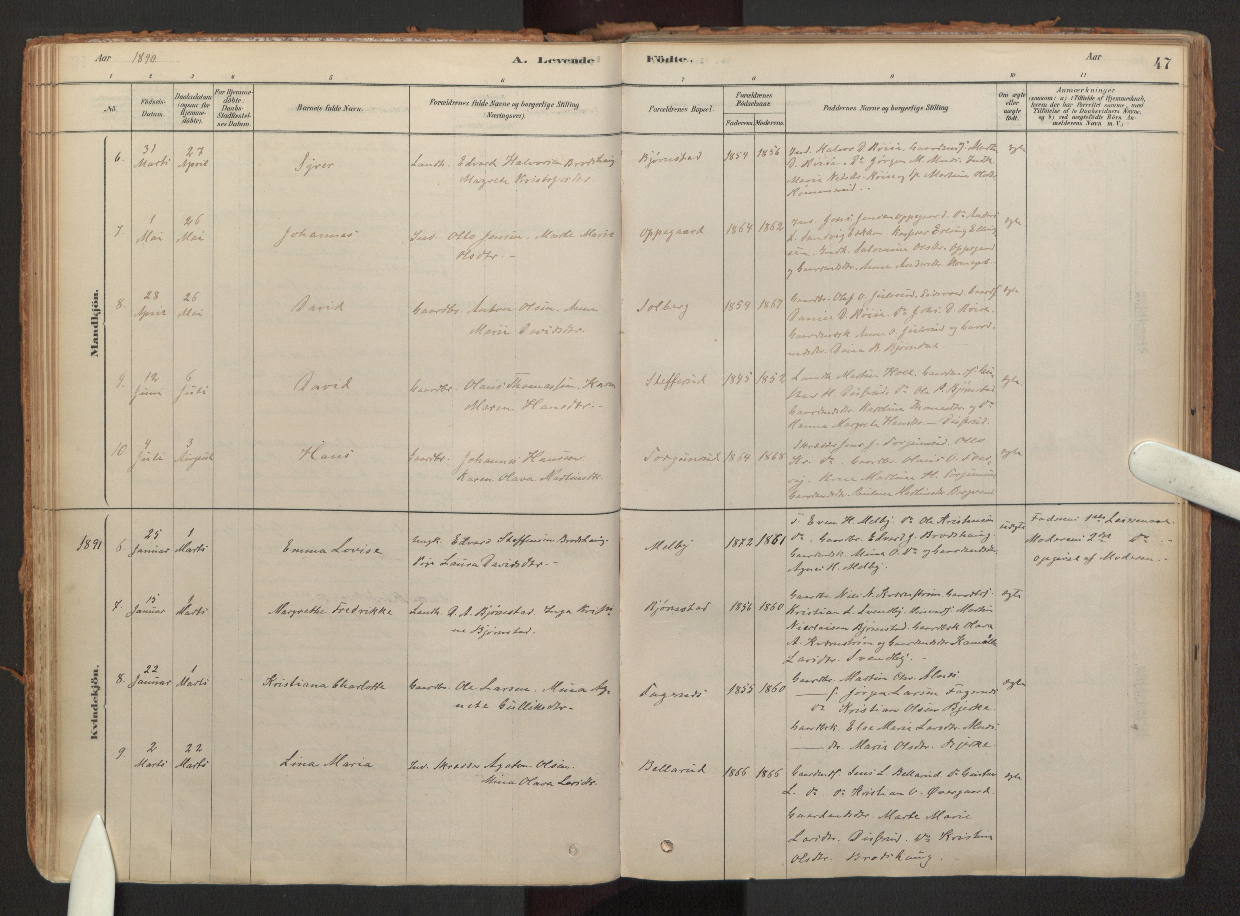 Hurdal prestekontor Kirkebøker, AV/SAO-A-10889/F/Fb/L0003: Ministerialbok nr. II 3, 1878-1920, s. 47