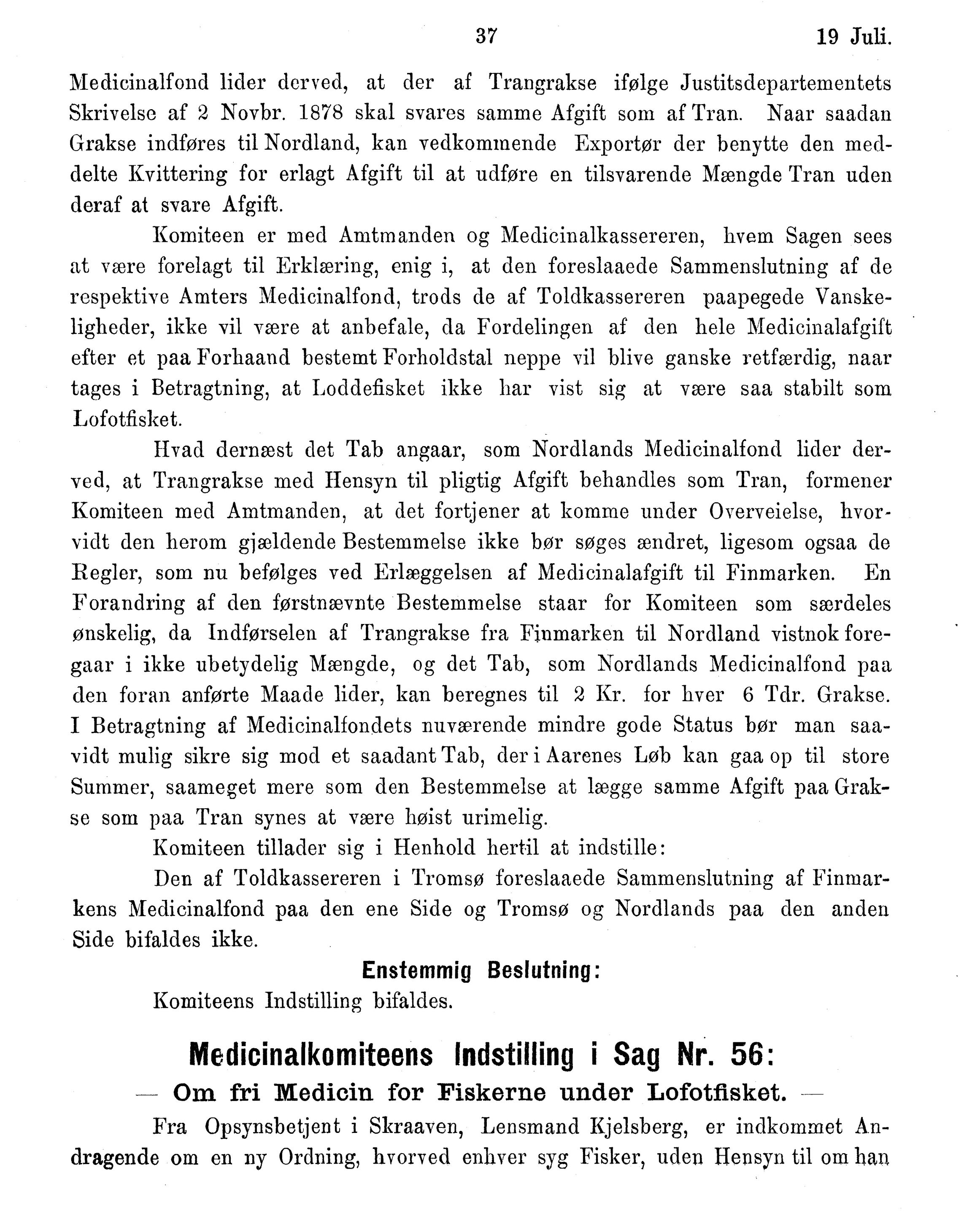 Nordland Fylkeskommune. Fylkestinget, AIN/NFK-17/176/A/Ac/L0015: Fylkestingsforhandlinger 1886-1890, 1886-1890