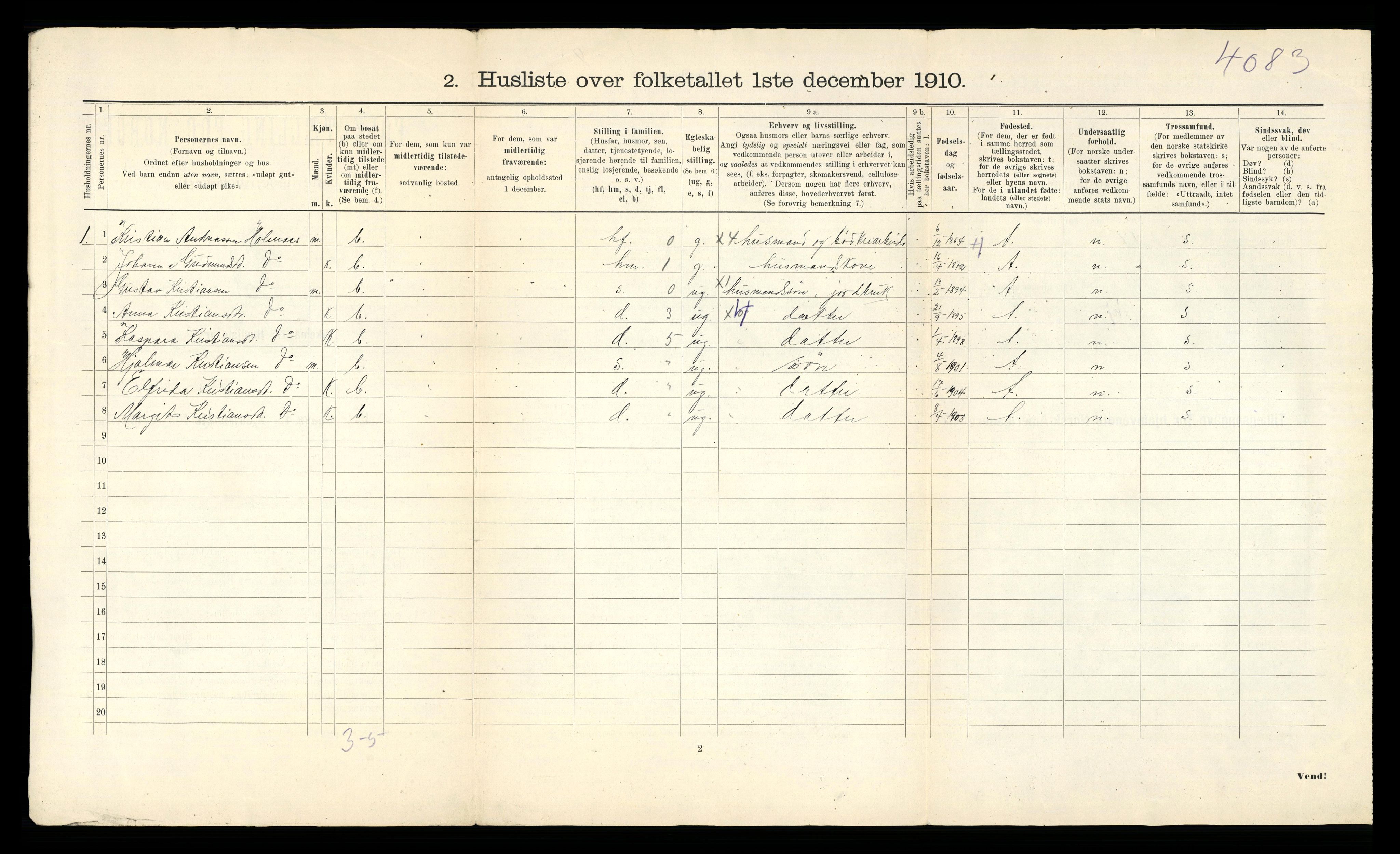 RA, Folketelling 1910 for 1718 Leksvik herred, 1910, s. 37