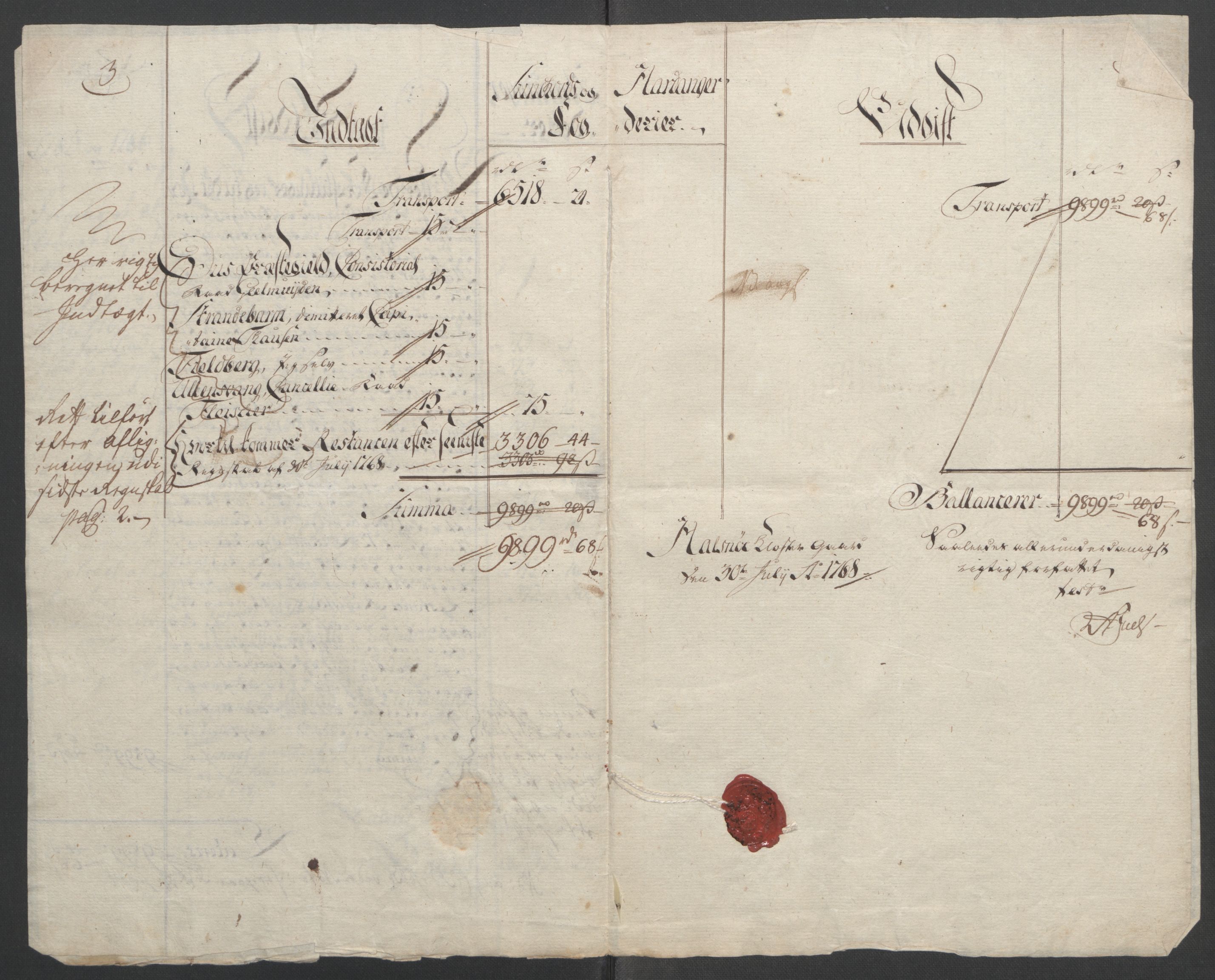 Rentekammeret inntil 1814, Reviderte regnskaper, Fogderegnskap, RA/EA-4092/R48/L3136: Ekstraskatten Sunnhordland og Hardanger, 1762-1772, s. 131