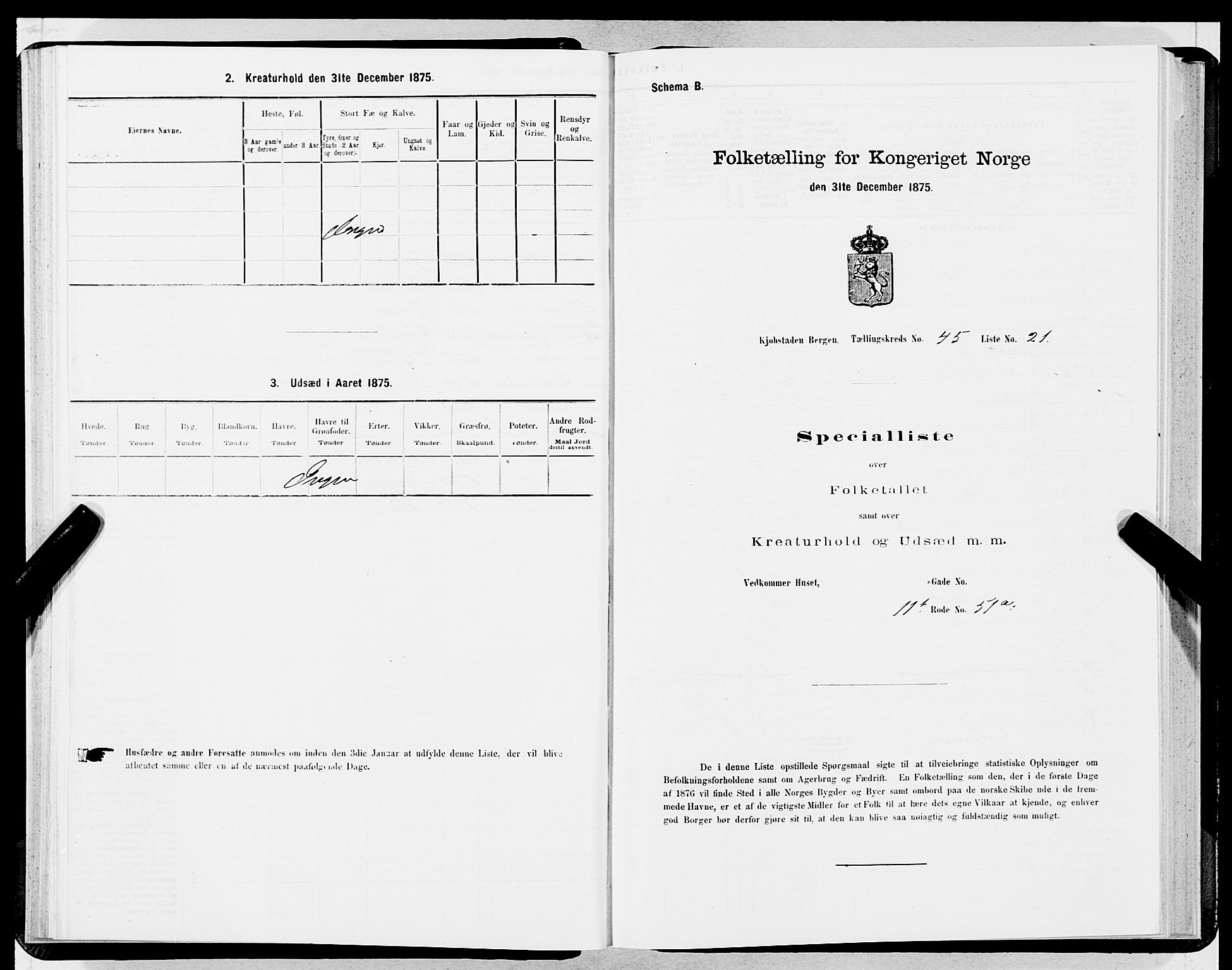 SAB, Folketelling 1875 for 1301 Bergen kjøpstad, 1875, s. 2369