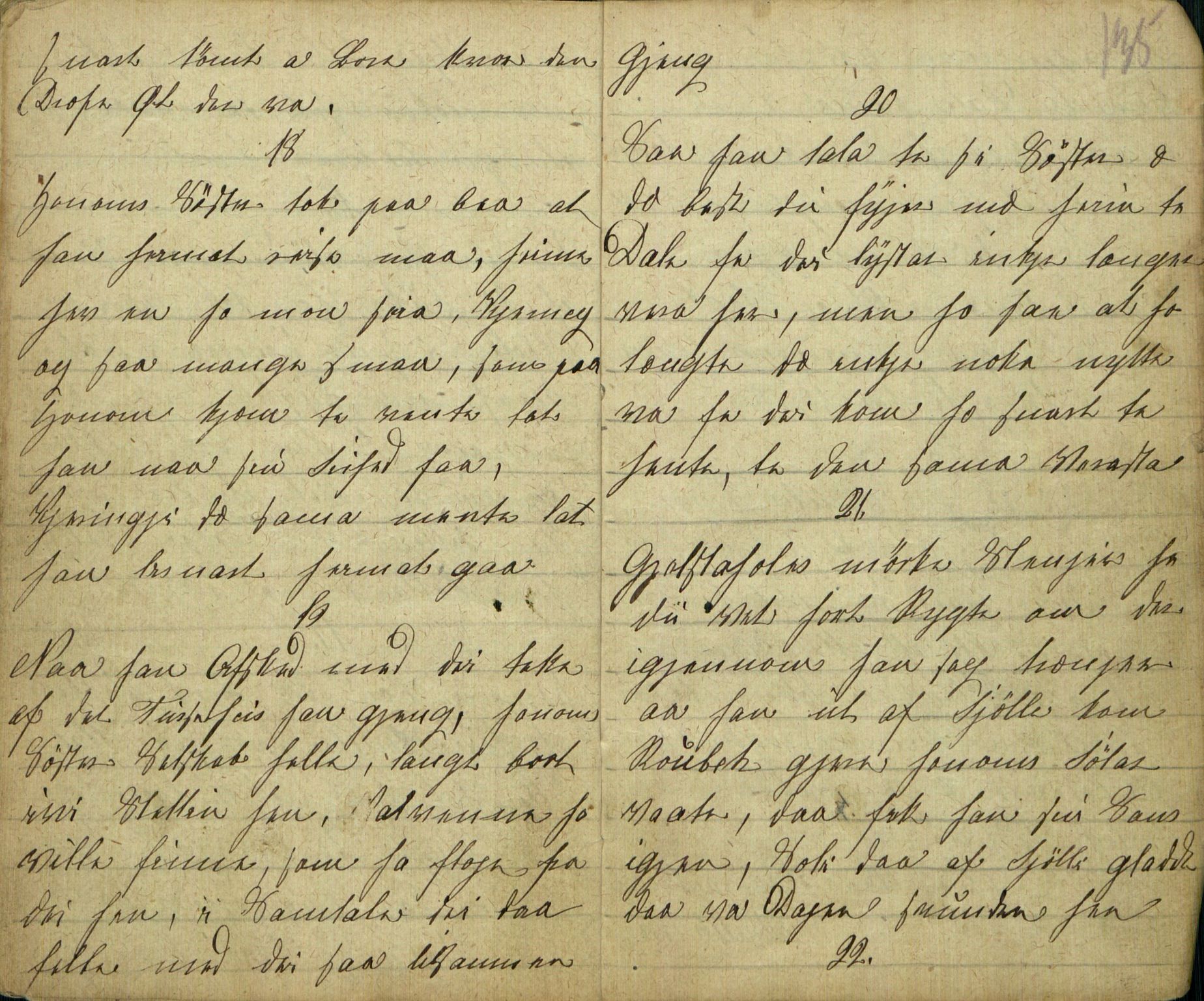 Rikard Berge, TEMU/TGM-A-1003/F/L0005/0018: 160-200 / 177 Handskriven visebok. Tilhører Aasheim af Sigjords Præstegjeld, 1870. Vise, 1870, s. 134-135