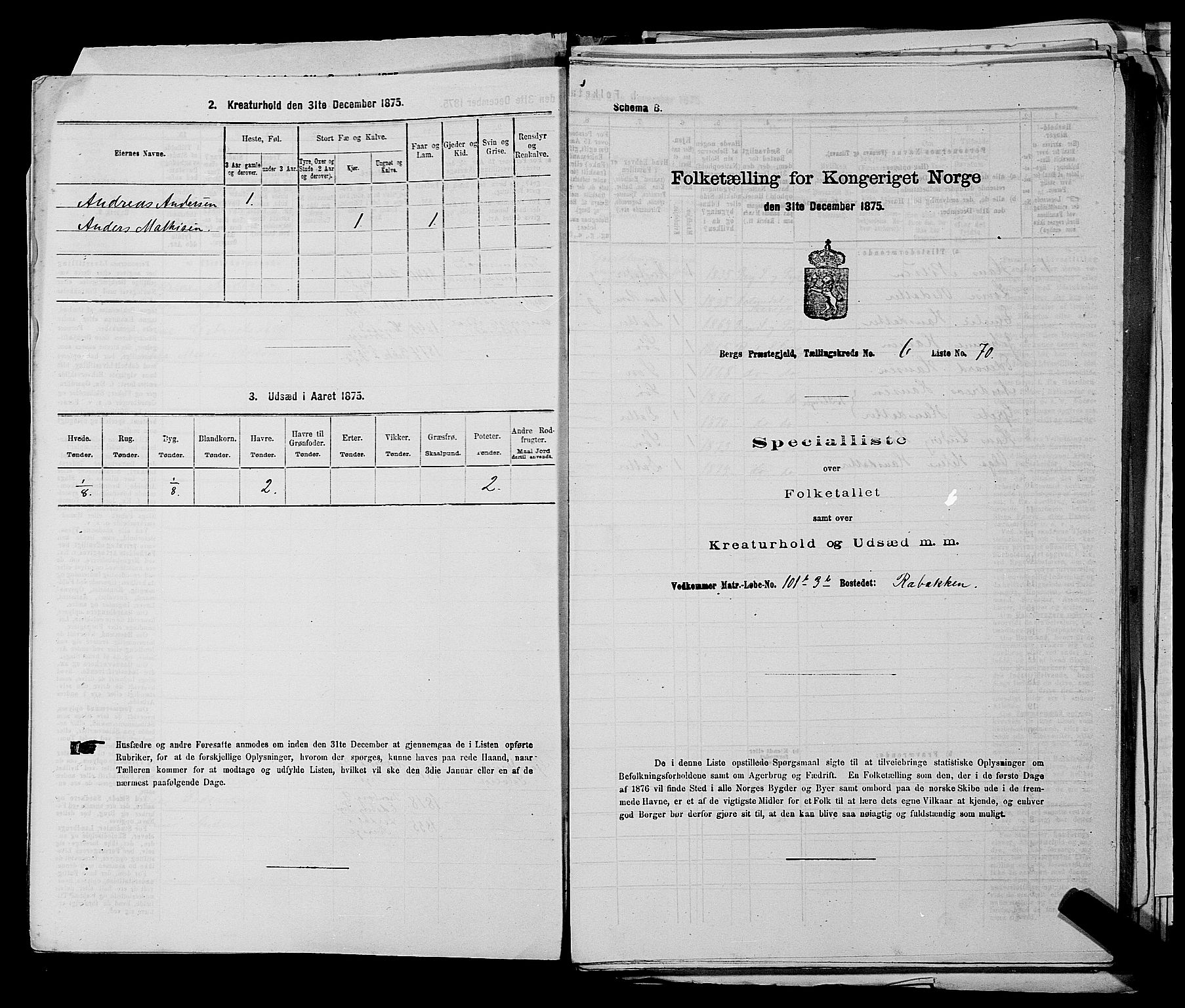 RA, Folketelling 1875 for 0116P Berg prestegjeld, 1875, s. 877