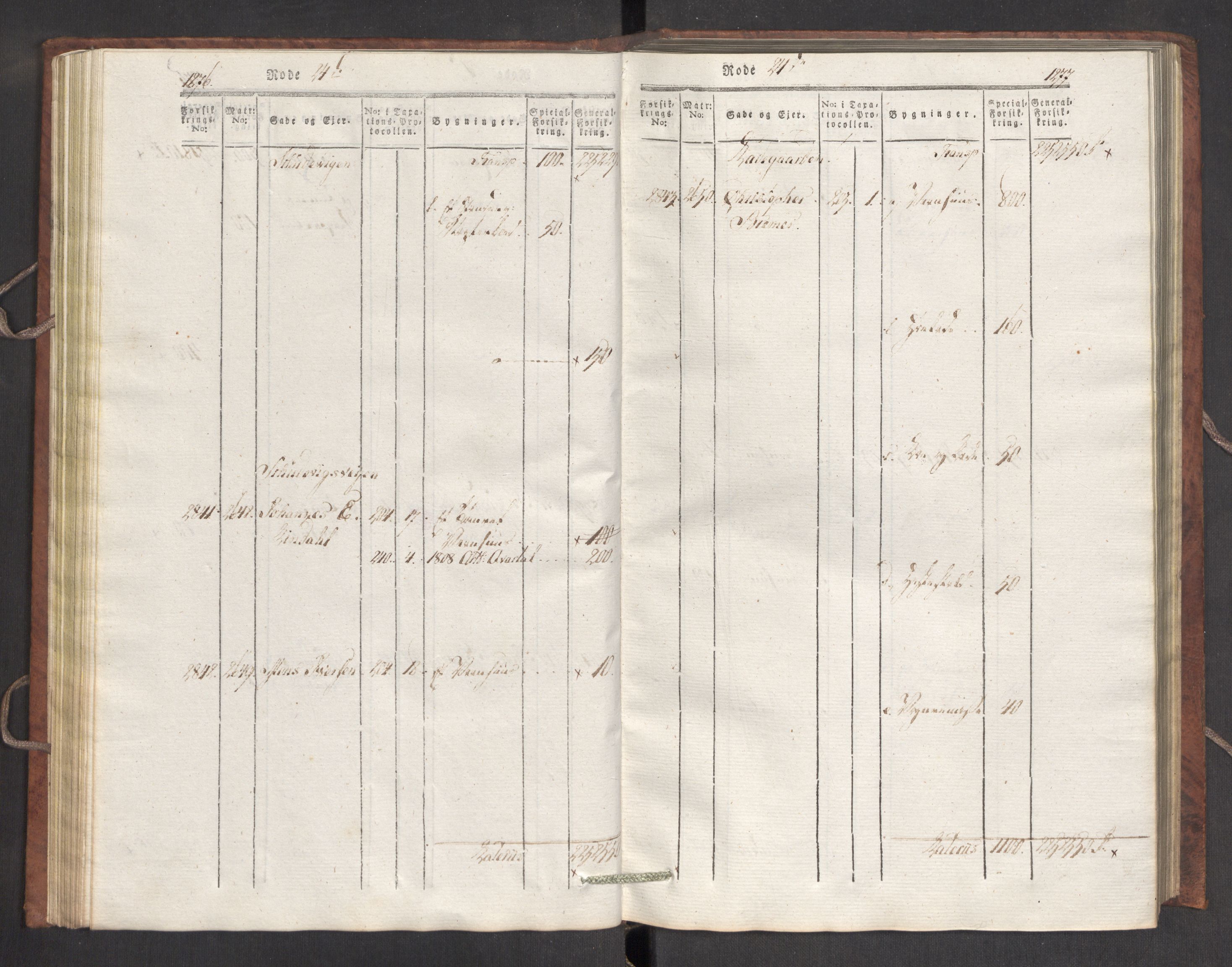 Kommersekollegiet, Brannforsikringskontoret 1767-1814, AV/RA-EA-5458/F/Fa/L0007/0003: Bergen / Branntakstprotokoll, 1807-1817, s. 1276-1277