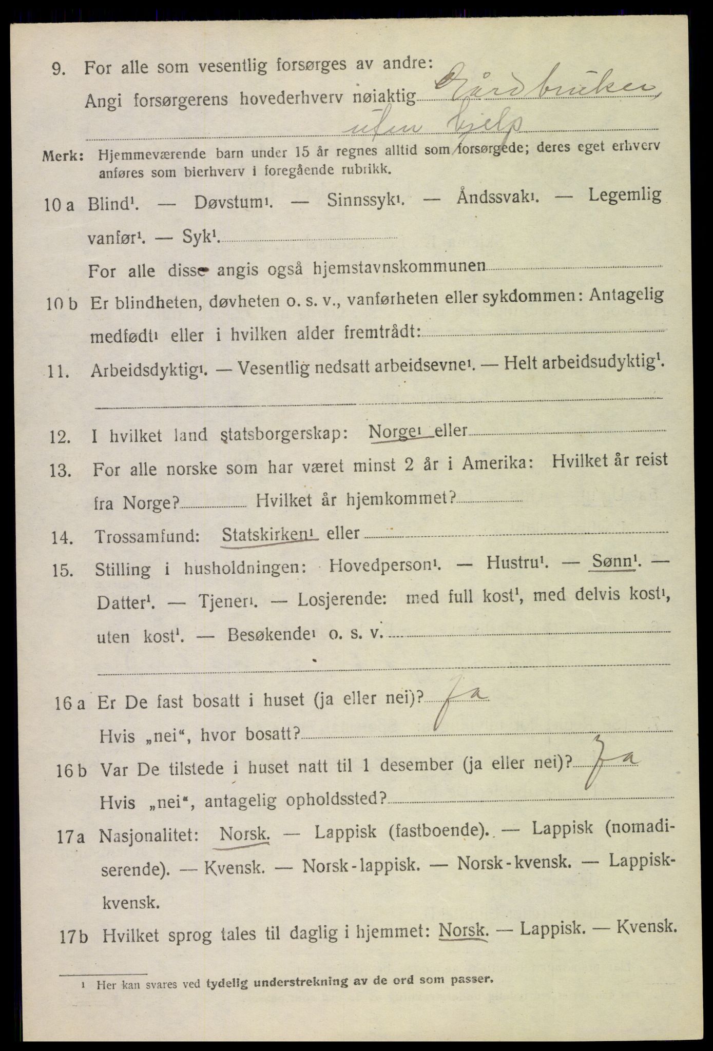 SAT, Folketelling 1920 for 1865 Vågan herred, 1920, s. 2574