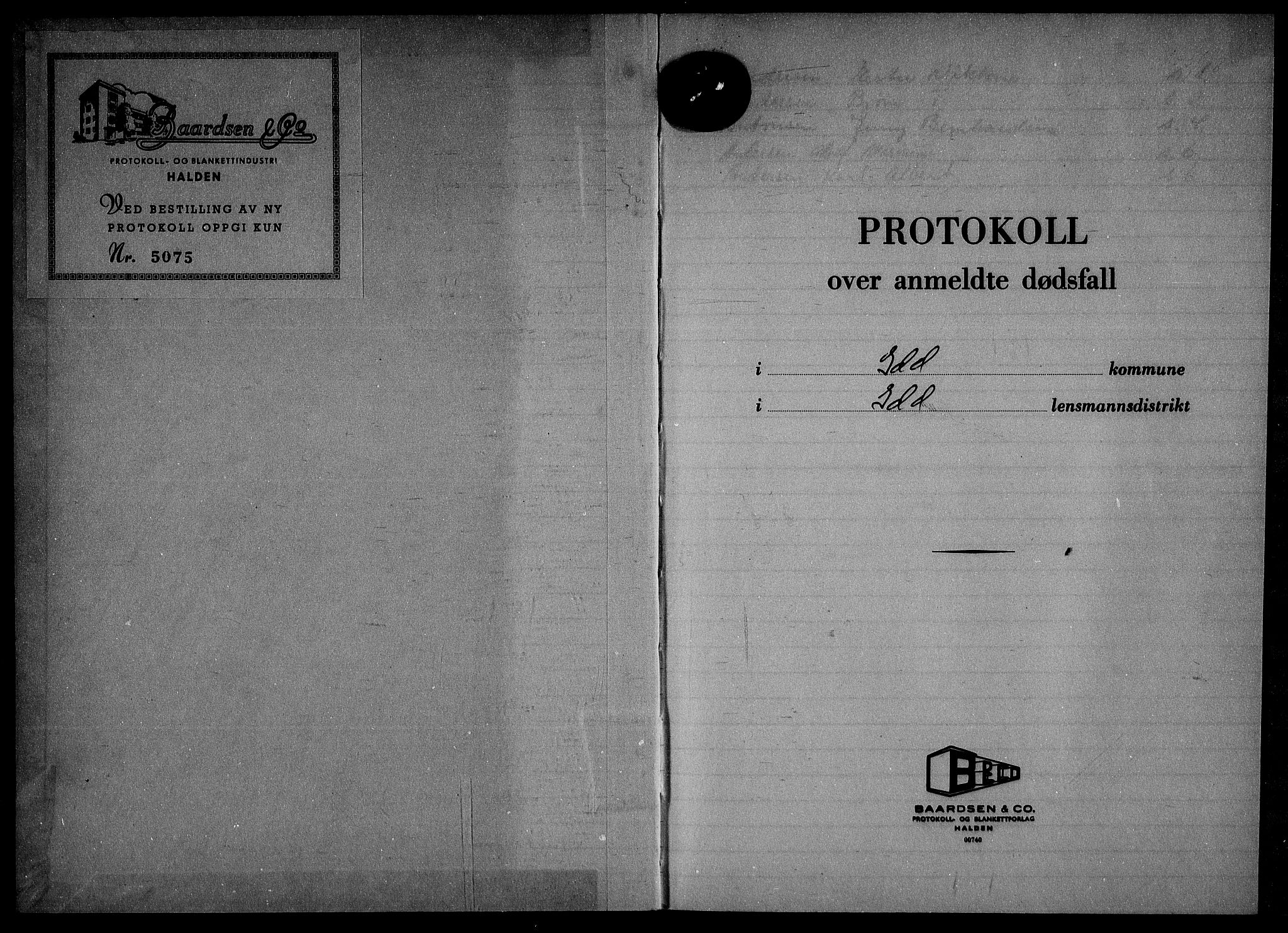 Idd lensmannsarkiv, SAO/A-10633/H/Ha/L0016: Dødsfallsprotokoll, 1972-1973