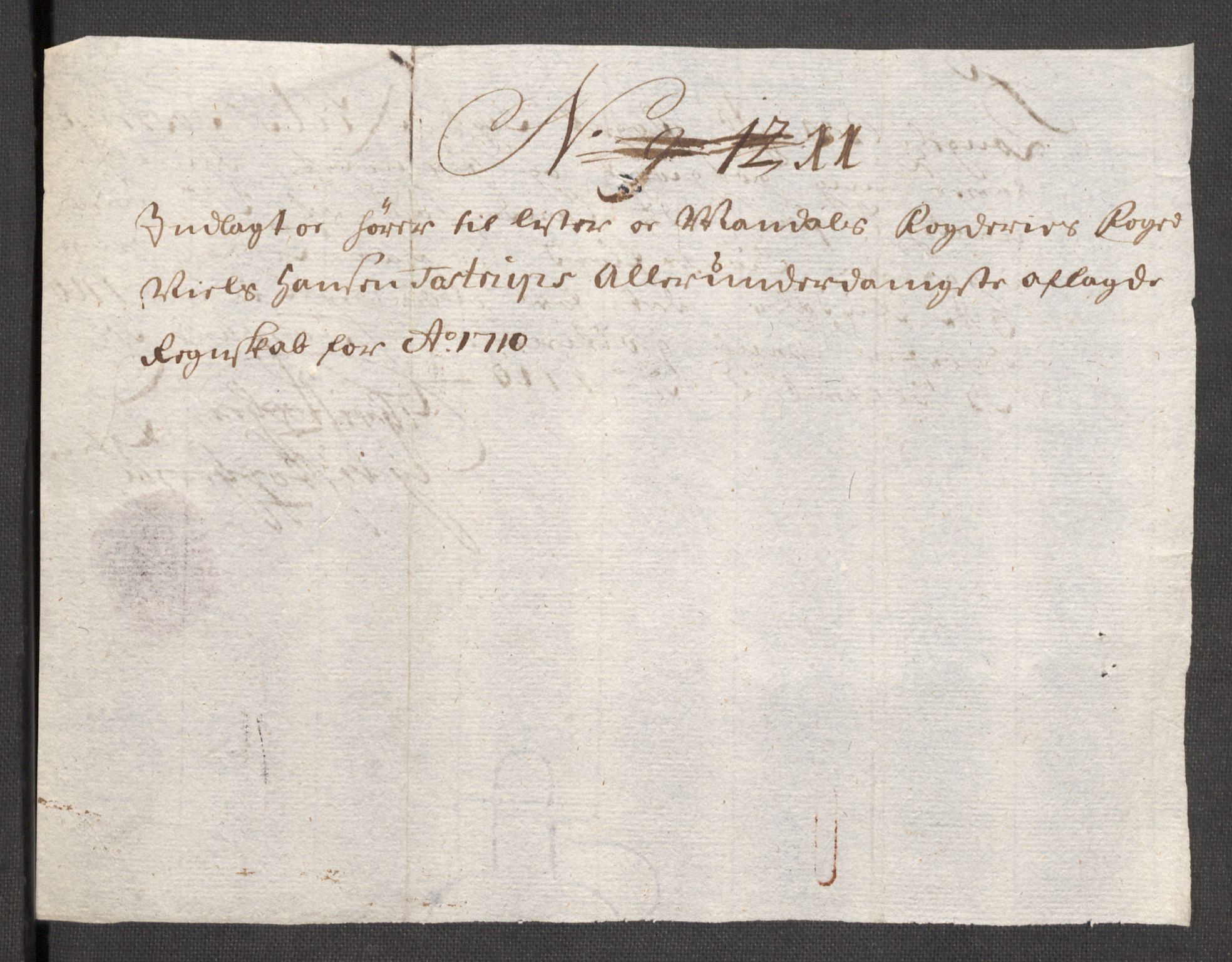 Rentekammeret inntil 1814, Reviderte regnskaper, Fogderegnskap, RA/EA-4092/R43/L2553: Fogderegnskap Lista og Mandal, 1710, s. 52