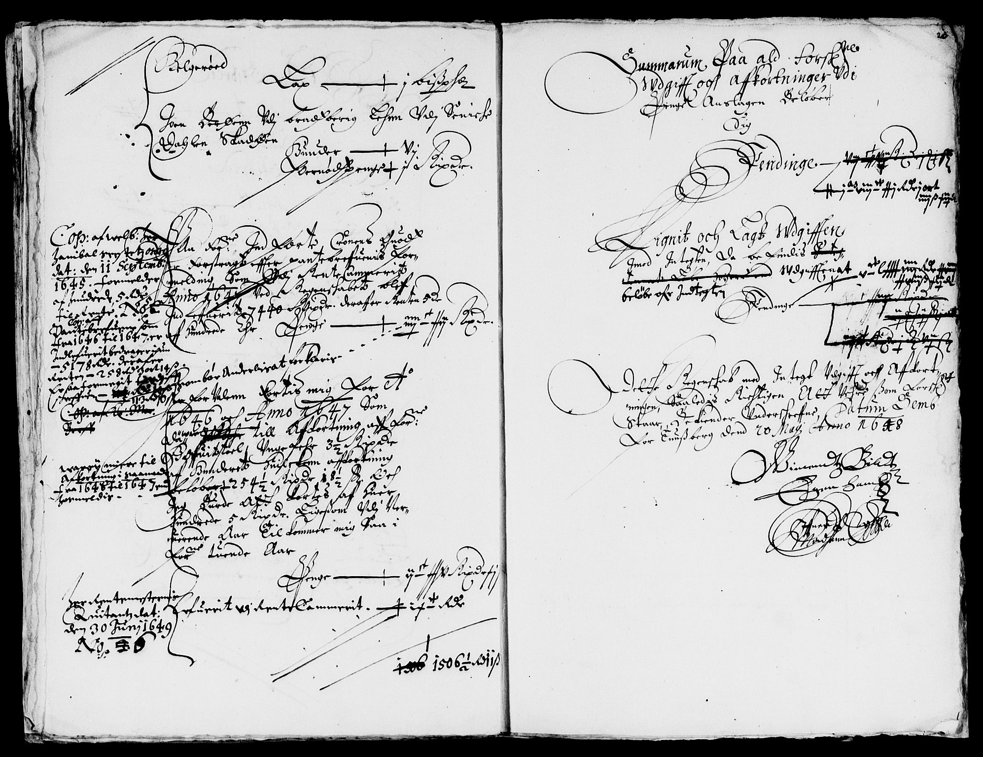 Rentekammeret inntil 1814, Reviderte regnskaper, Lensregnskaper, AV/RA-EA-5023/R/Rb/Rbo/L0028: Tønsberg len, 1647-1649