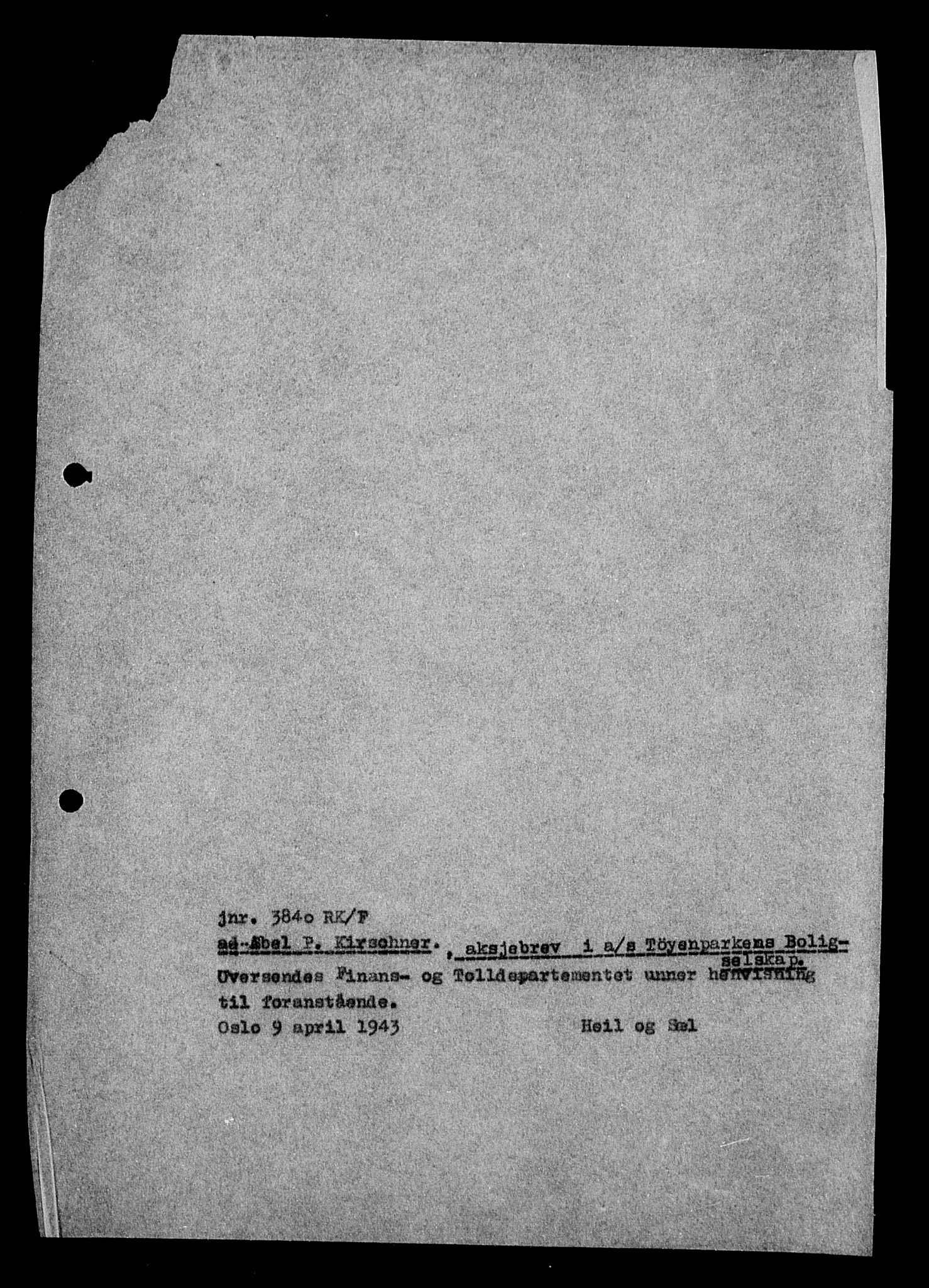 Justisdepartementet, Tilbakeføringskontoret for inndratte formuer, AV/RA-S-1564/H/Hc/Hcc/L0951: --, 1945-1947, s. 401