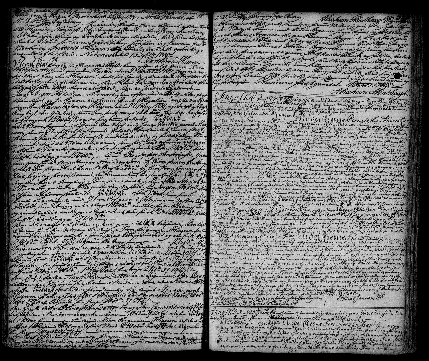 Lier, Røyken og Hurum sorenskriveri, SAKO/A-89/G/Ga/Gaa/L0002: Pantebok nr. II, 1725-1755, s. 524