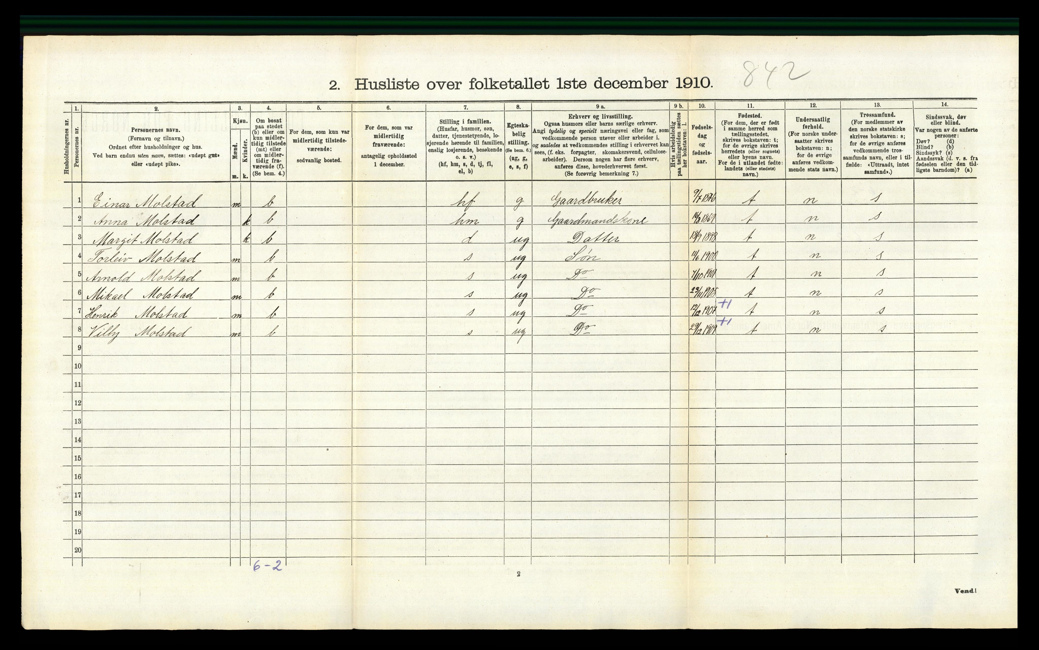 RA, Folketelling 1910 for 0417 Stange herred, 1910, s. 353
