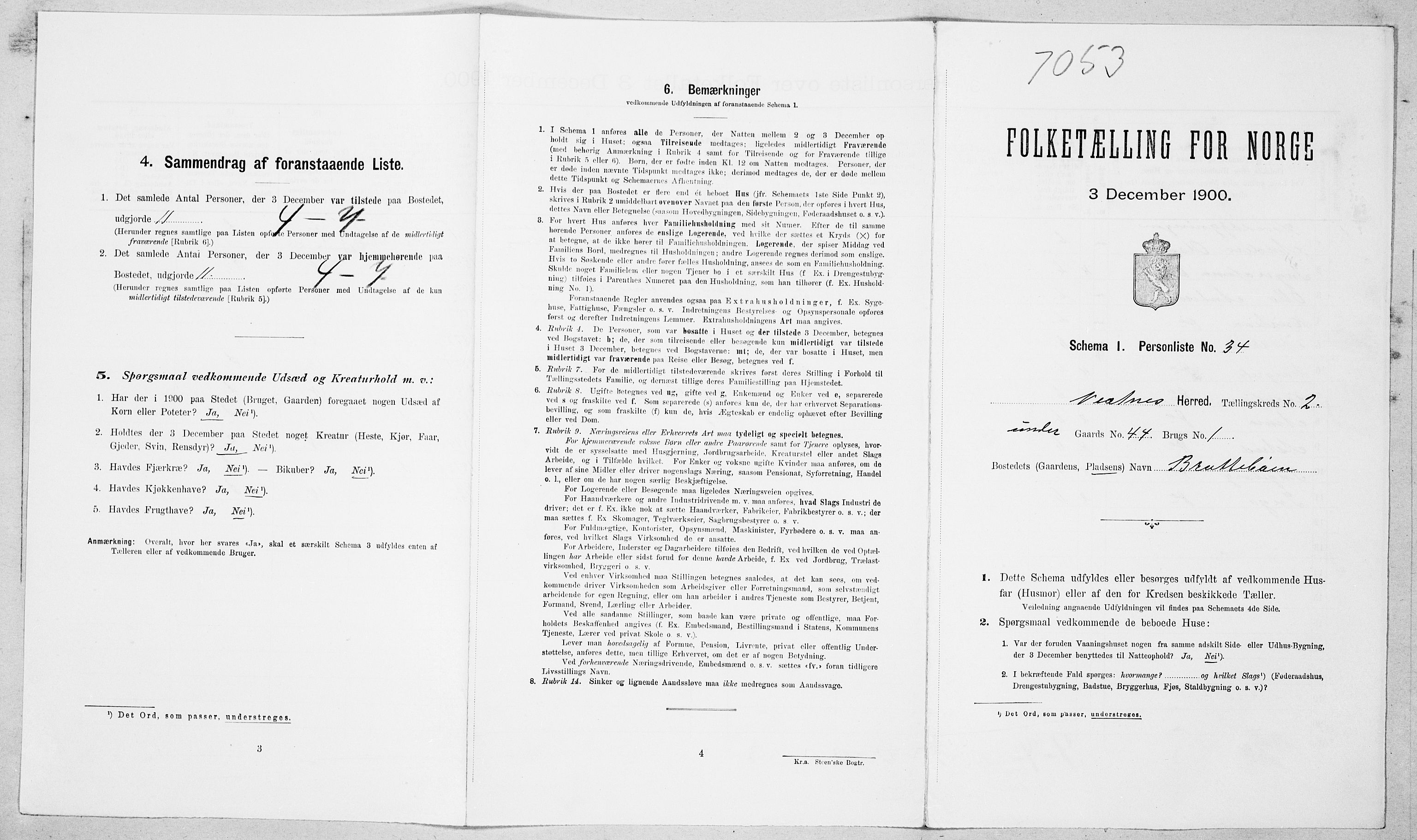 SAT, Folketelling 1900 for 1535 Vestnes herred, 1900, s. 231