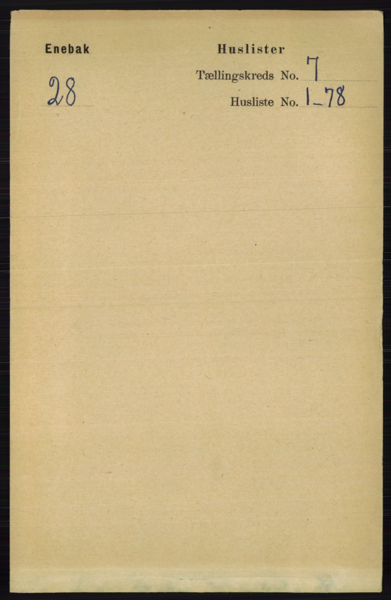 RA, Folketelling 1891 for 0229 Enebakk herred, 1891, s. 3486