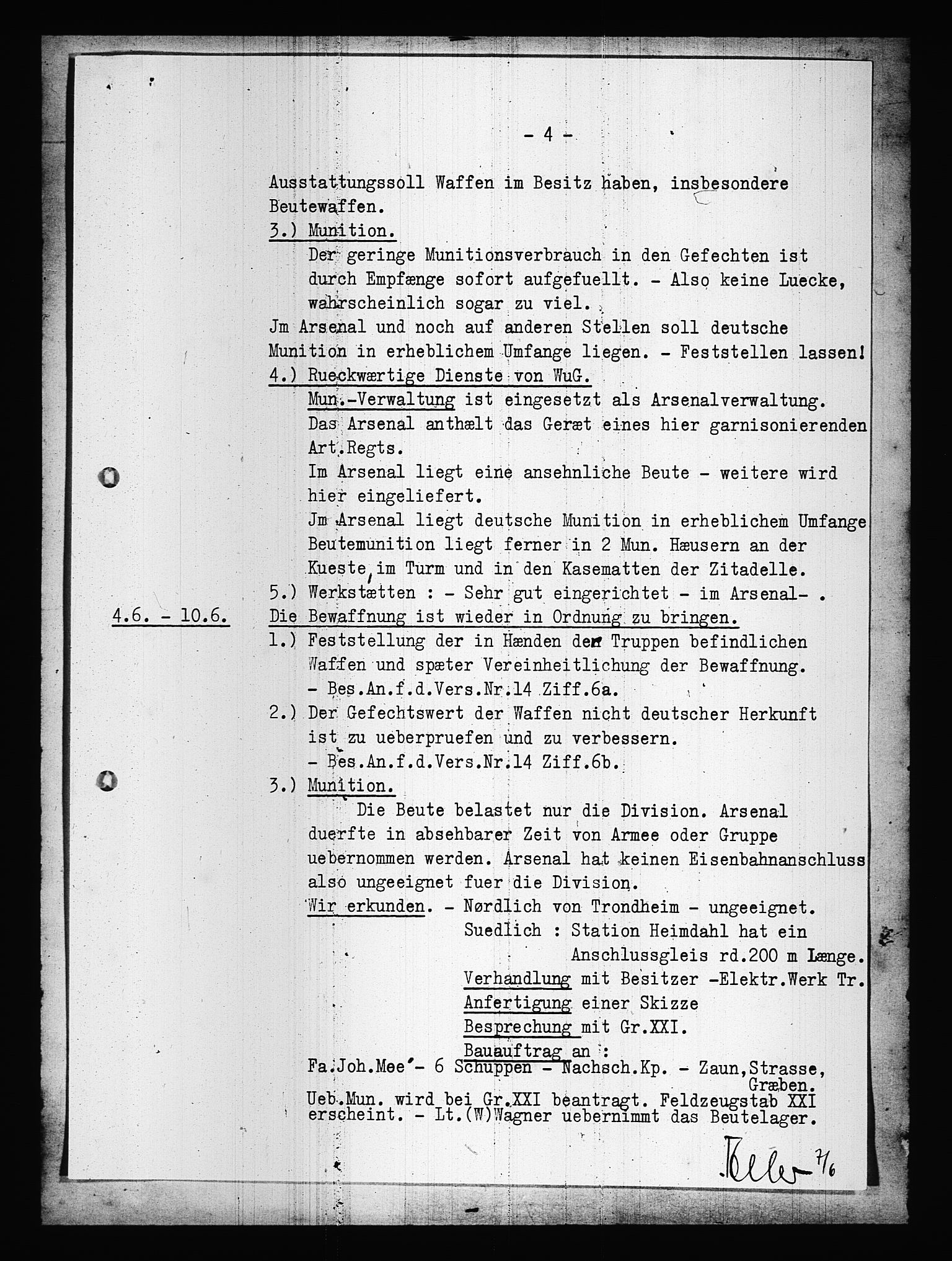 Documents Section, AV/RA-RAFA-2200/V/L0087: Amerikansk mikrofilm "Captured German Documents".
Box No. 726.  FKA jnr. 601/1954., 1940, s. 265