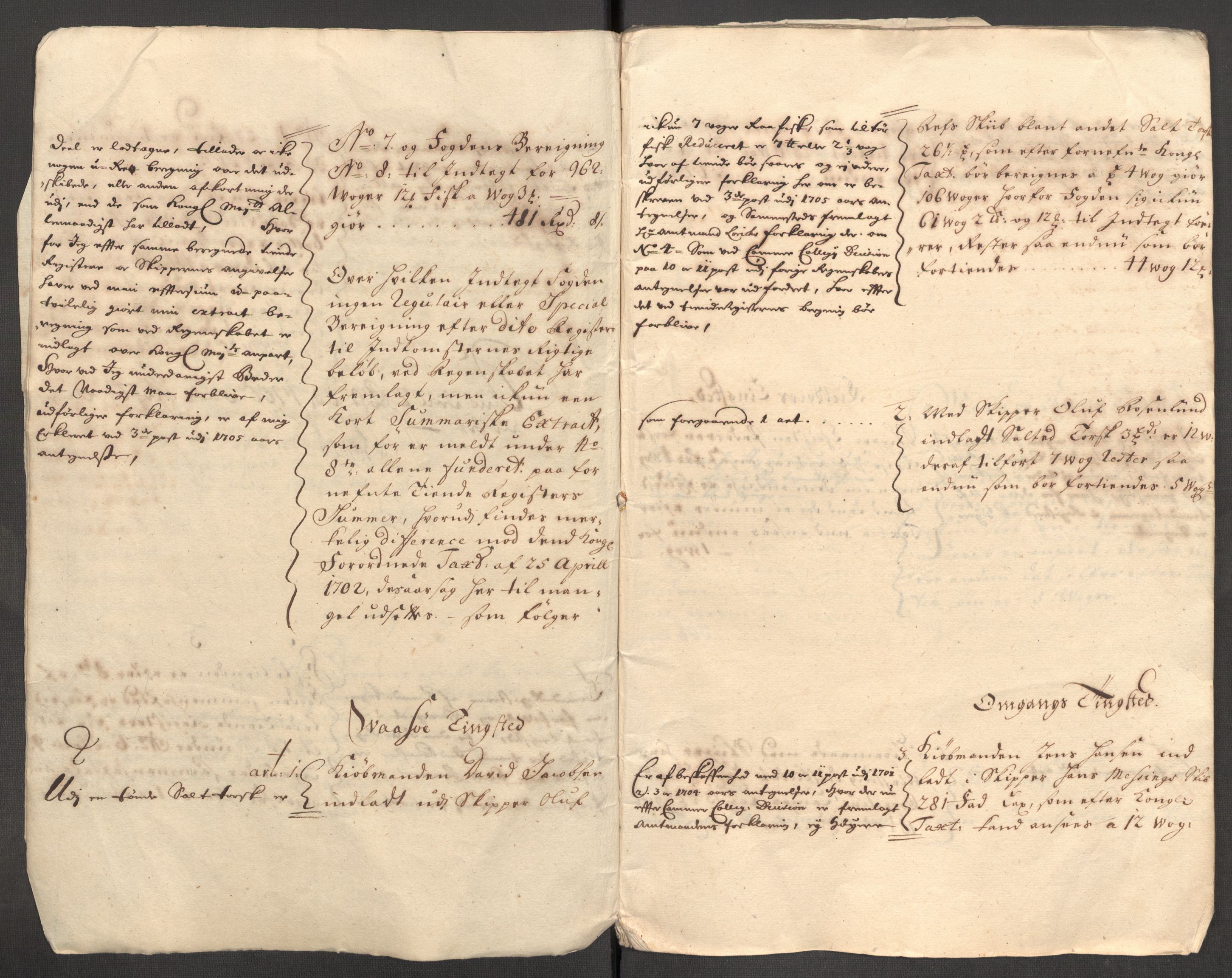 Rentekammeret inntil 1814, Reviderte regnskaper, Fogderegnskap, AV/RA-EA-4092/R69/L4854: Fogderegnskap Finnmark/Vardøhus, 1707-1708, s. 245