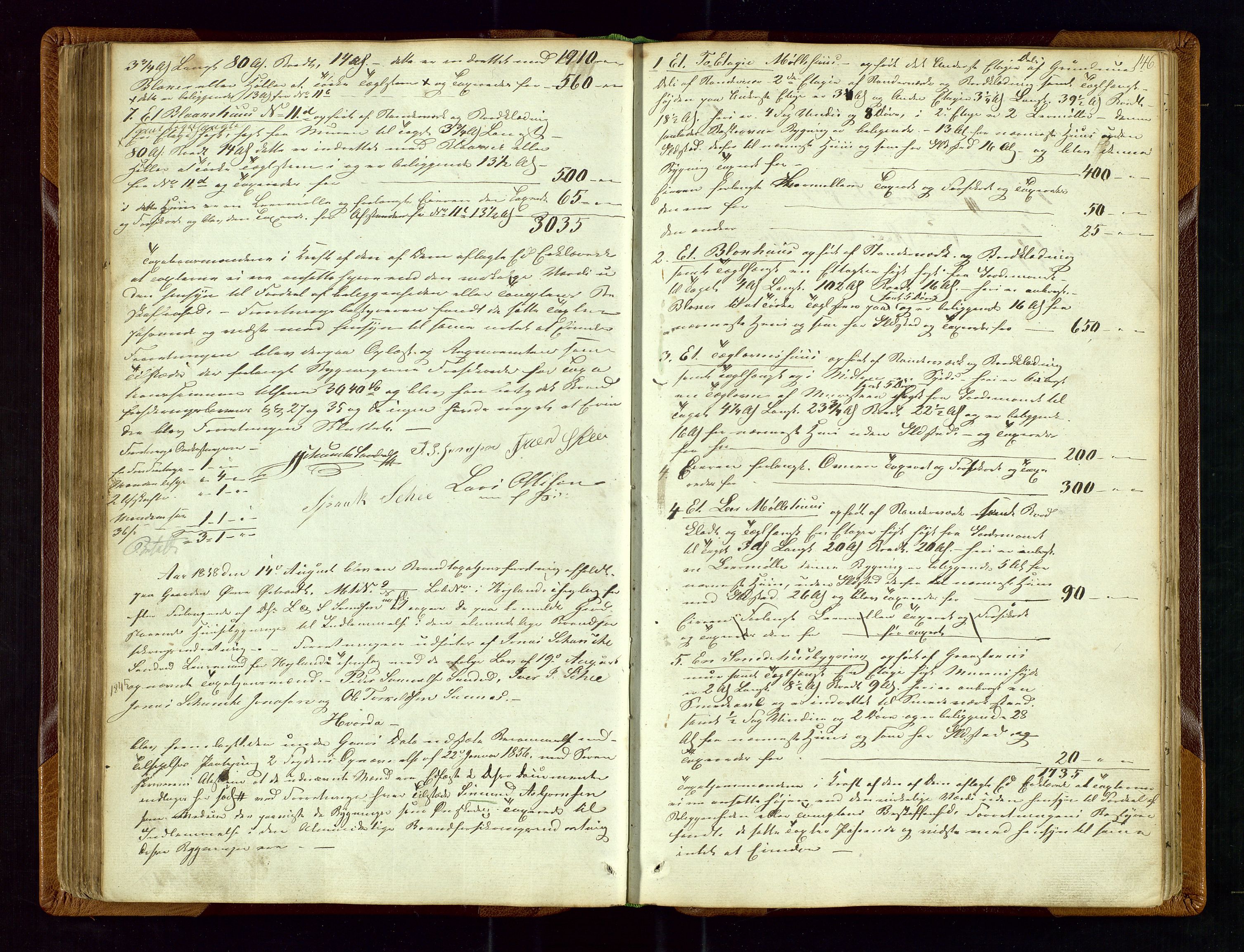 Høyland/Sandnes lensmannskontor, AV/SAST-A-100166/Goa/L0001: Takstprotokoll, 1846-1880, s. 145b-146a