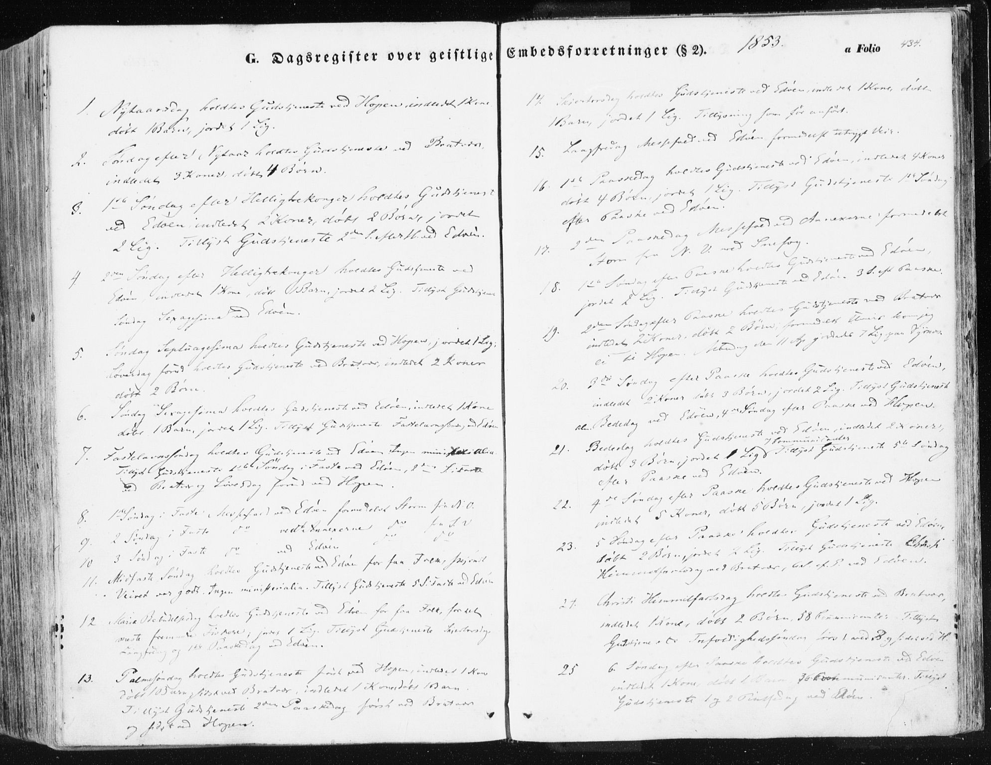 Ministerialprotokoller, klokkerbøker og fødselsregistre - Møre og Romsdal, SAT/A-1454/581/L0937: Ministerialbok nr. 581A05, 1853-1872, s. 434
