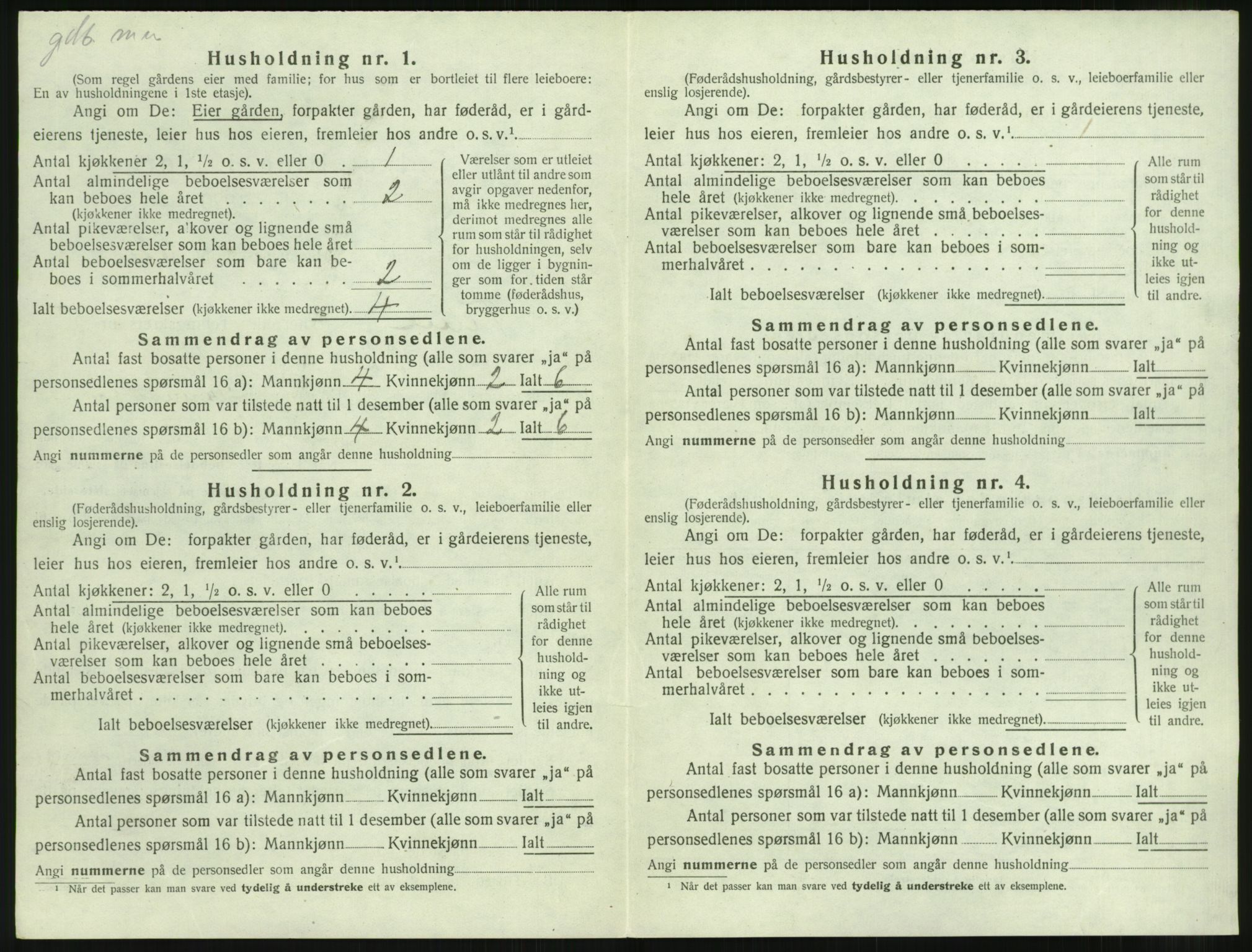 SAST, Folketelling 1920 for 1121 Time herred, 1920, s. 964