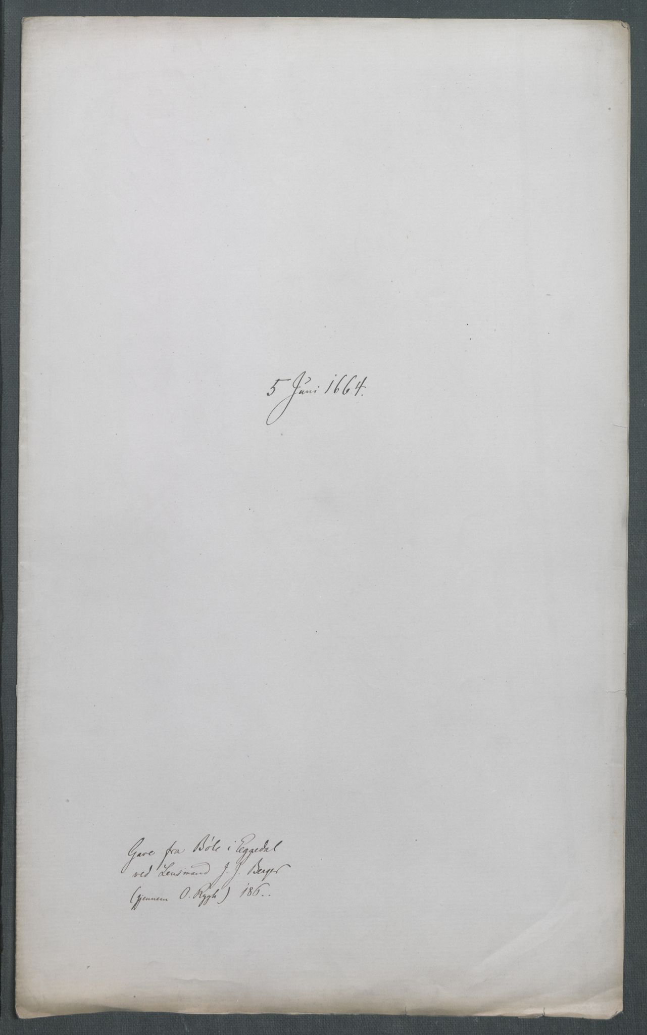 Riksarkivets diplomsamling, AV/RA-EA-5965/F02/L0170: Dokumenter, 1664-1666, s. 43