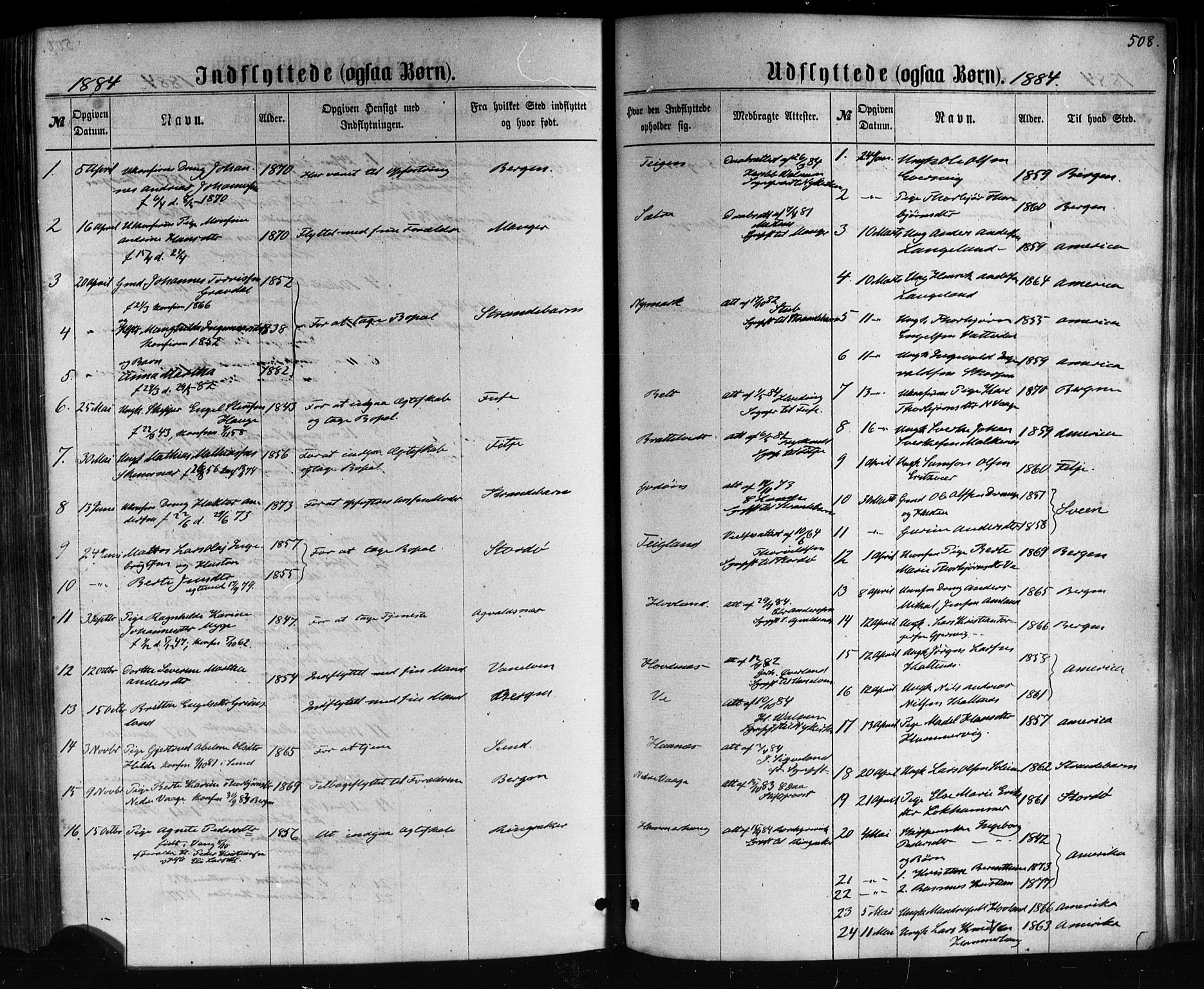 Tysnes sokneprestembete, AV/SAB-A-78601/H/Haa: Ministerialbok nr. A 12, 1872-1886, s. 508