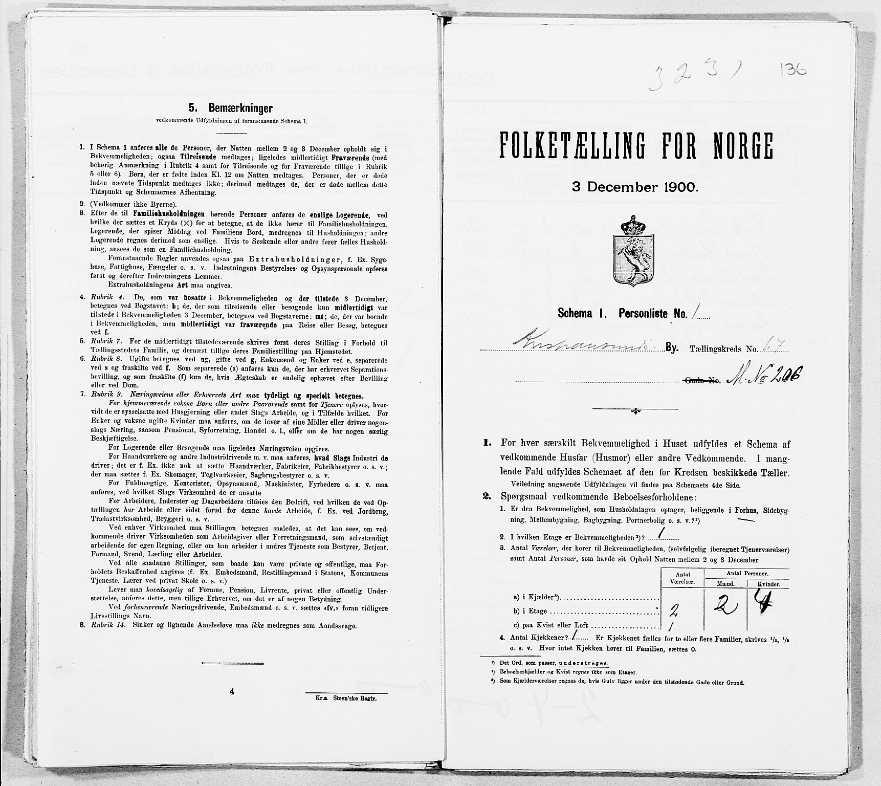 SAT, Folketelling 1900 for 1503 Kristiansund kjøpstad, 1900, s. 8187