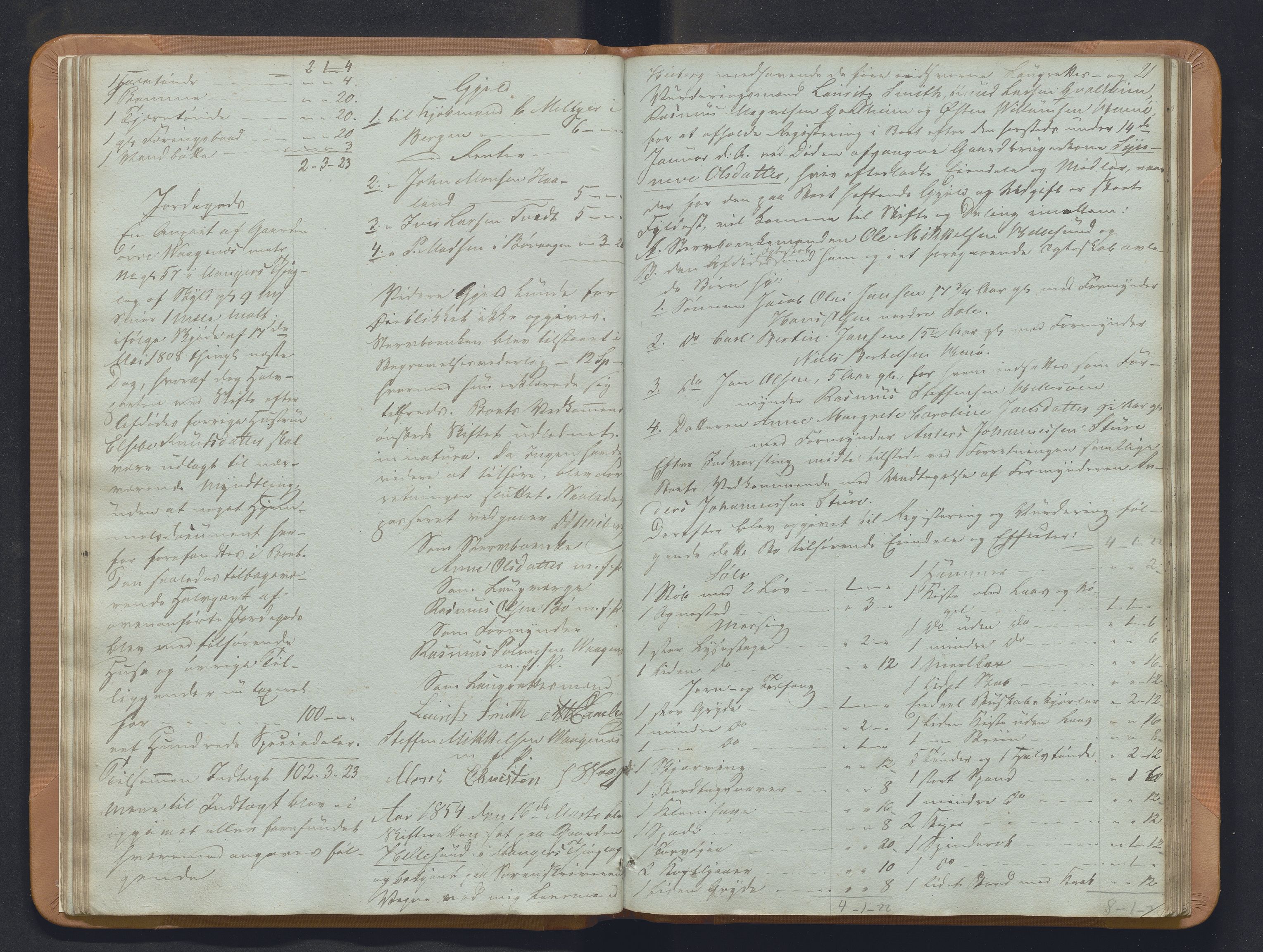 Nordhordland sorenskrivar, SAB/A-2901/1/H/Hb/L0018: Registreringsprotokollar, 1853-1856, s. 21
