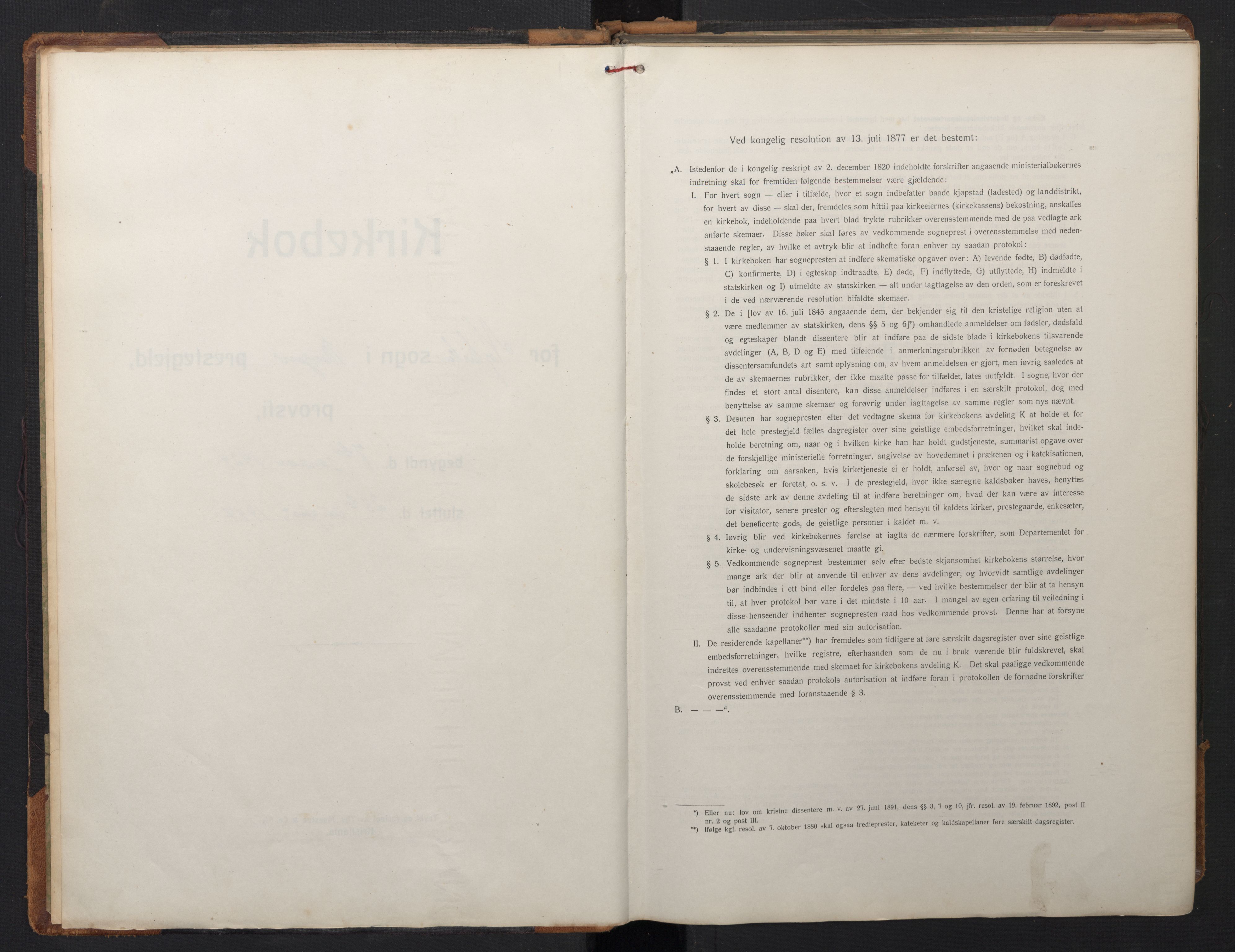 Nykirken Sokneprestembete, SAB/A-77101/H/Hab: Klokkerbok nr. E 3, 1924-1947