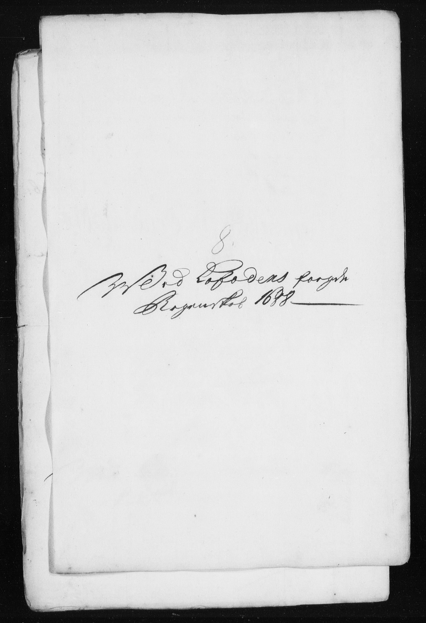 Rentekammeret inntil 1814, Reviderte regnskaper, Stiftamtstueregnskaper, Trondheim stiftamt og Nordland amt, AV/RA-EA-6044/R/Rh/L0011: Nordland amt, 1688