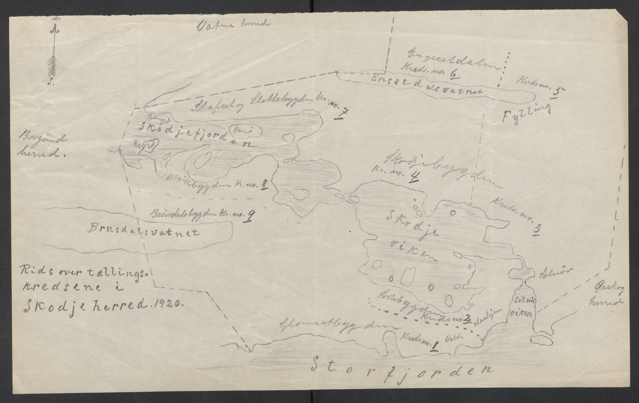 SAT, Folketelling 1920 for 1529 Skodje herred, 1920, s. 8