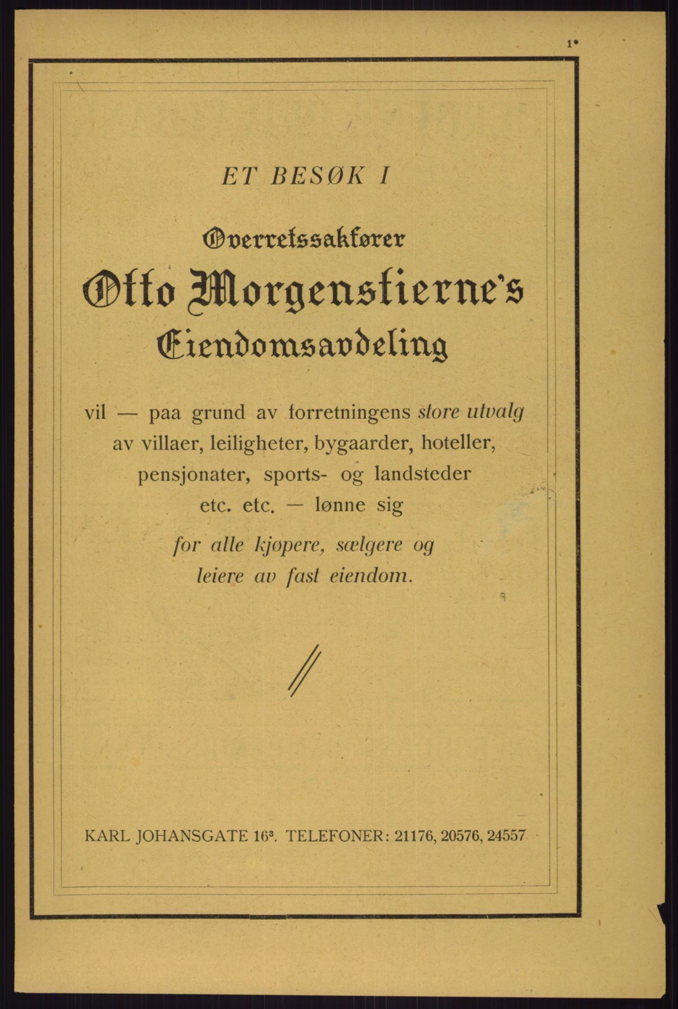 Kristiania/Oslo adressebok, PUBL/-, 1929, s. 1