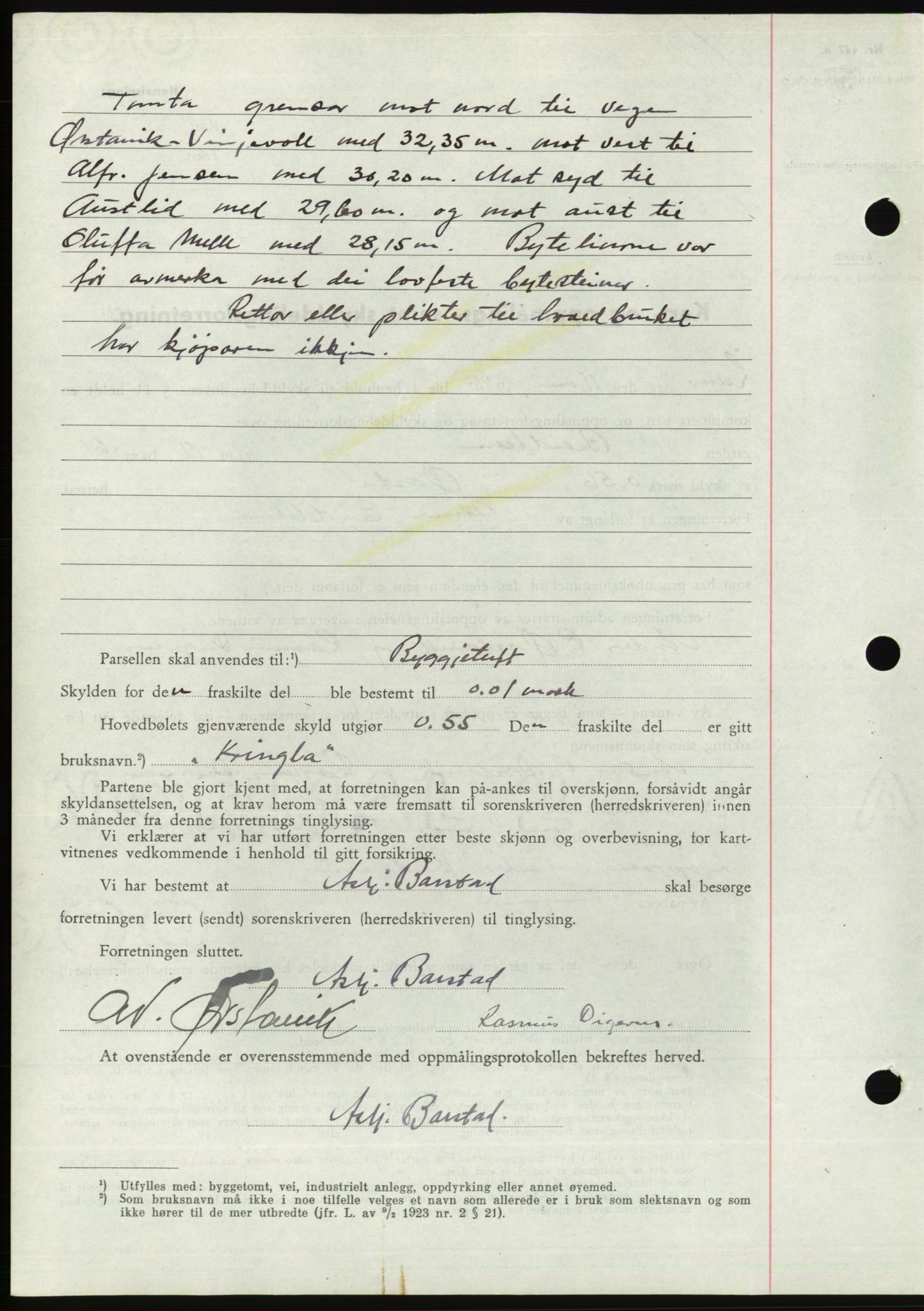 Søre Sunnmøre sorenskriveri, AV/SAT-A-4122/1/2/2C/L0078: Pantebok nr. 4A, 1946-1946, Dagboknr: 480/1946