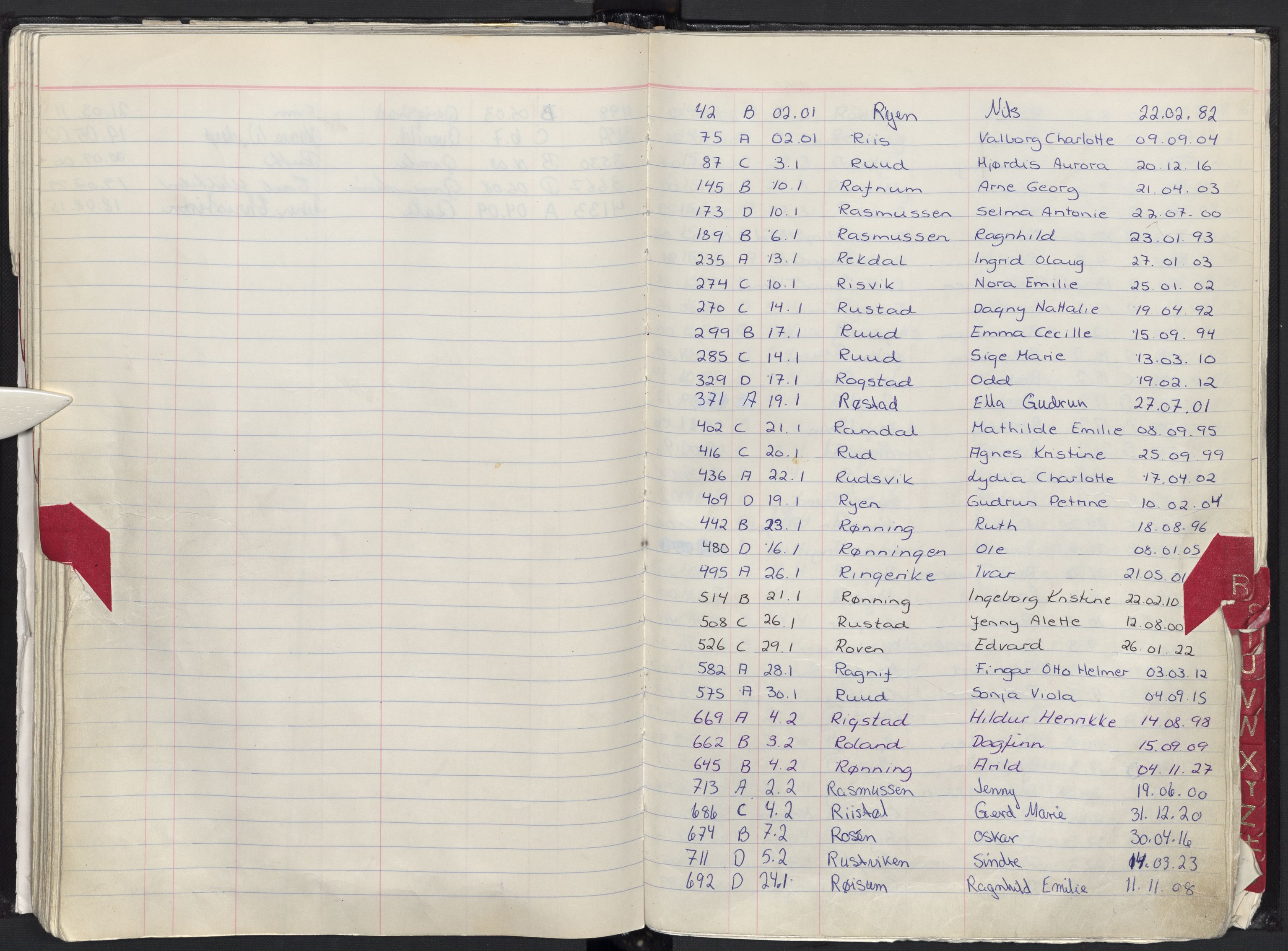 Oslo skifterett, AV/SAO-A-10383/F/Fa/Faa/L0082: Navneregister dødsfallssaker, 1982