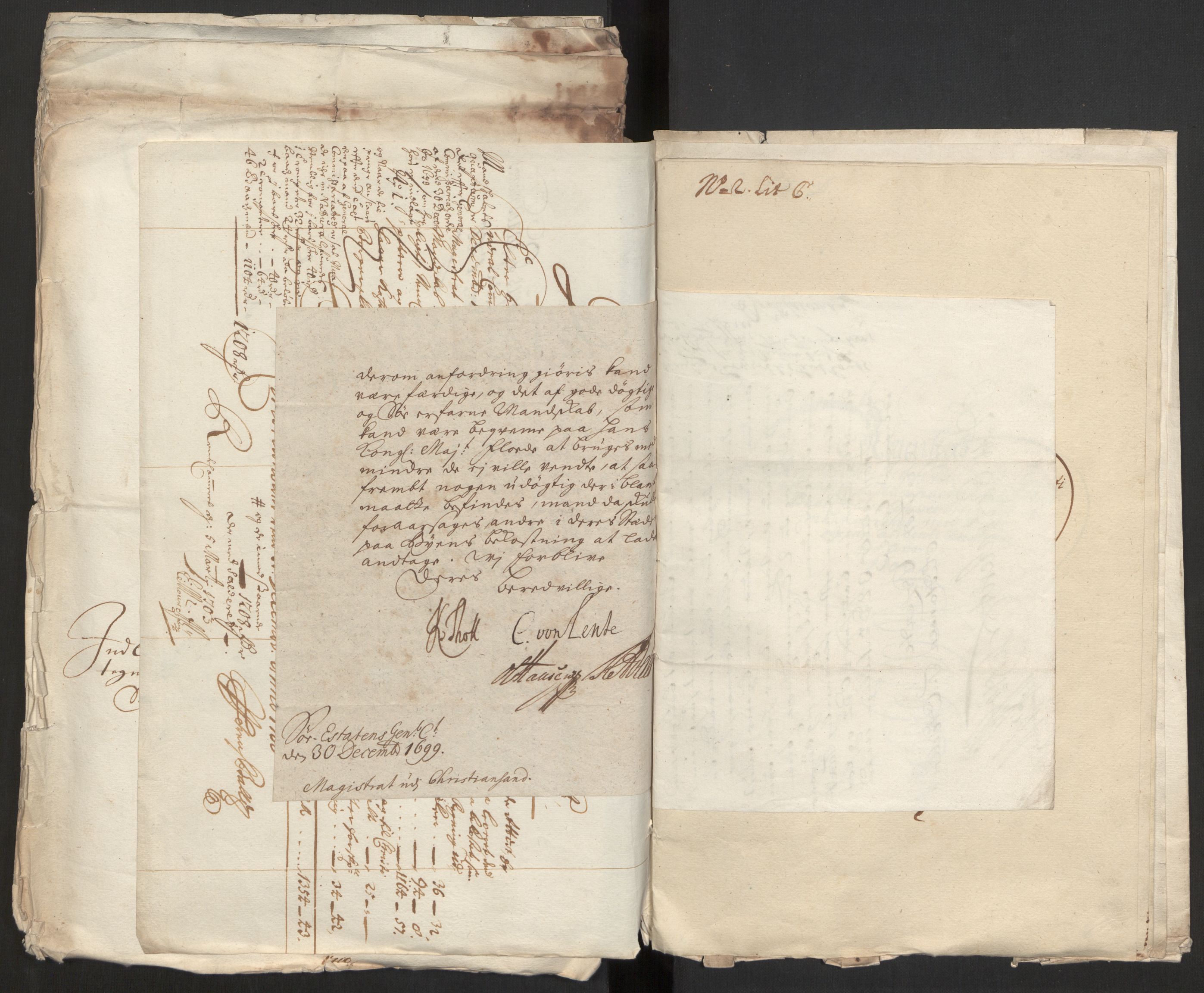Rentekammeret inntil 1814, Reviderte regnskaper, Byregnskaper, AV/RA-EA-4066/R/Rm/L0258: [M1] Kontribusjonsregnskap, 1664-1700, s. 94