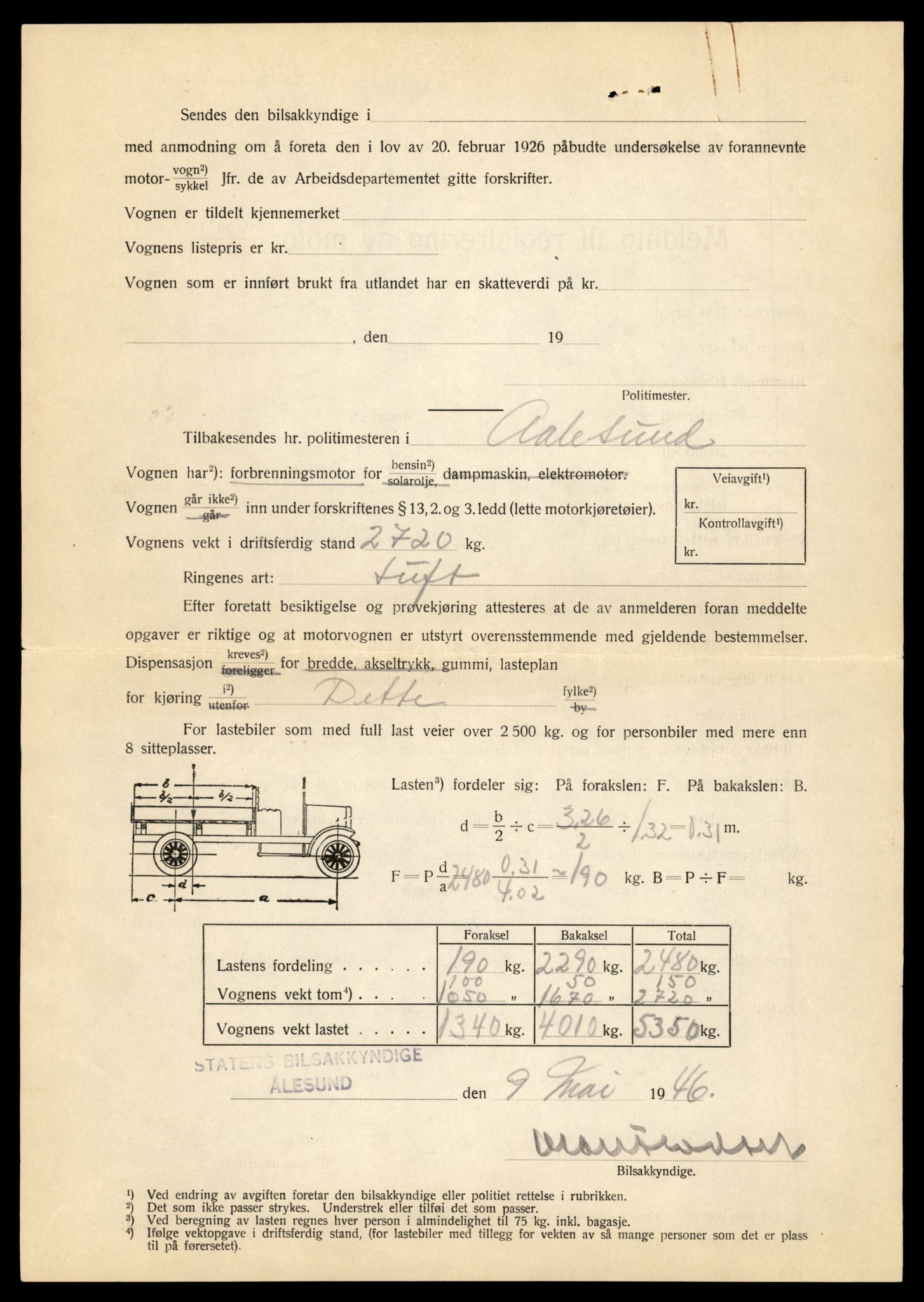 Møre og Romsdal vegkontor - Ålesund trafikkstasjon, SAT/A-4099/F/Fe/L0013: Registreringskort for kjøretøy T 1451 - T 1564, 1927-1998, s. 290