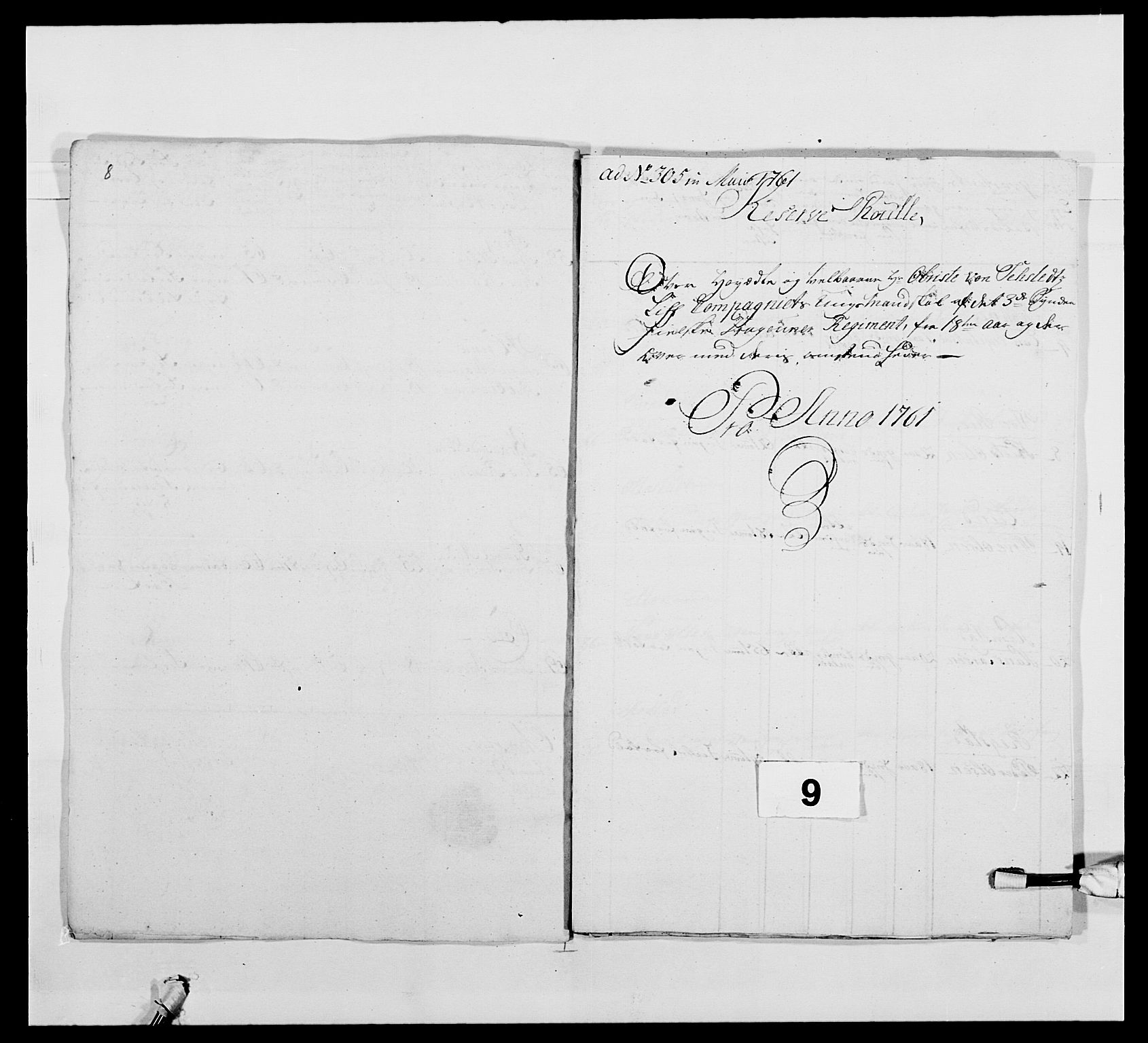 Kommanderende general (KG I) med Det norske krigsdirektorium, AV/RA-EA-5419/E/Ea/L0479b: 3. Sønnafjelske dragonregiment, 1761-1763, s. 55