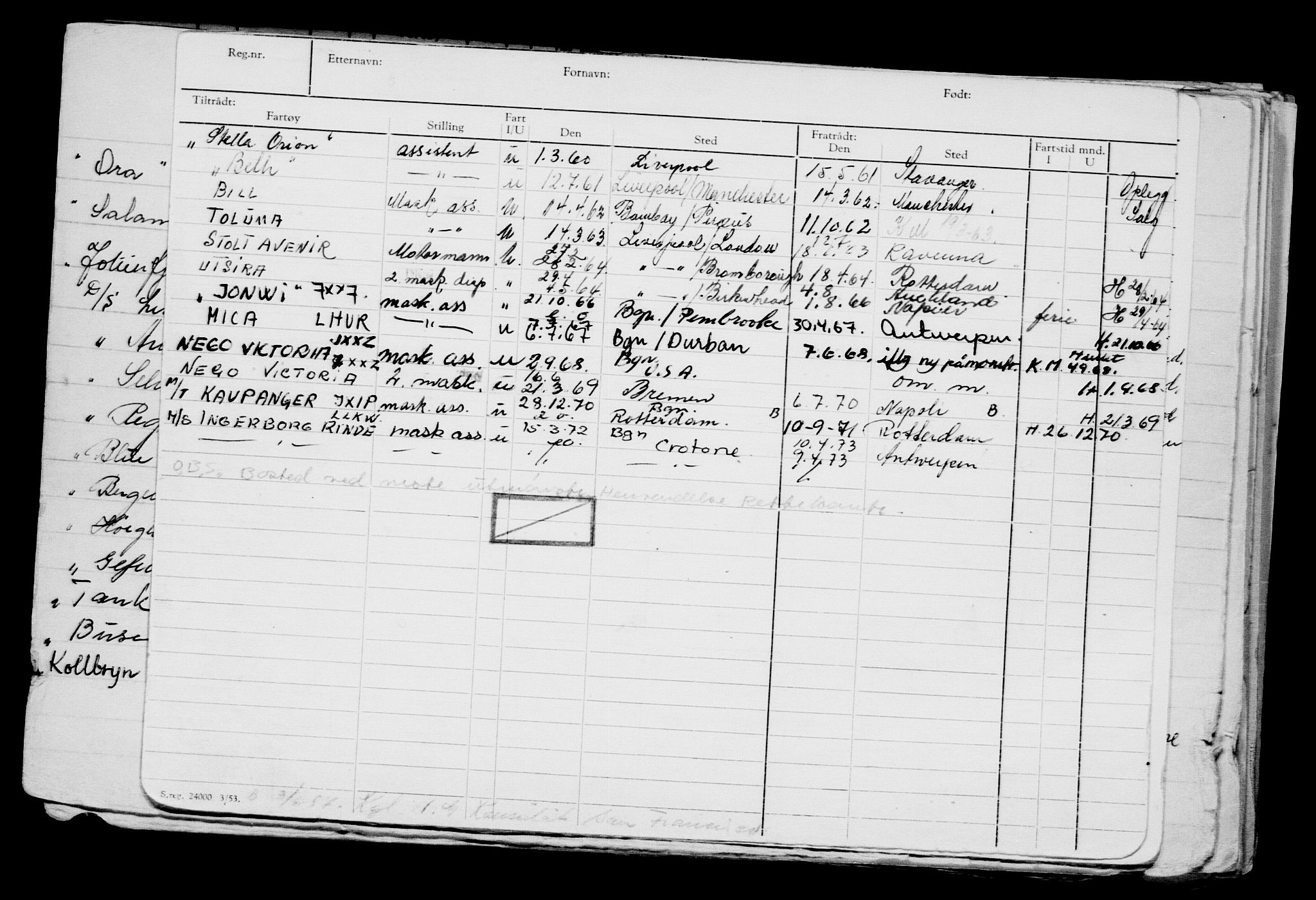 Direktoratet for sjømenn, AV/RA-S-3545/G/Gb/L0121: Hovedkort, 1914, s. 22