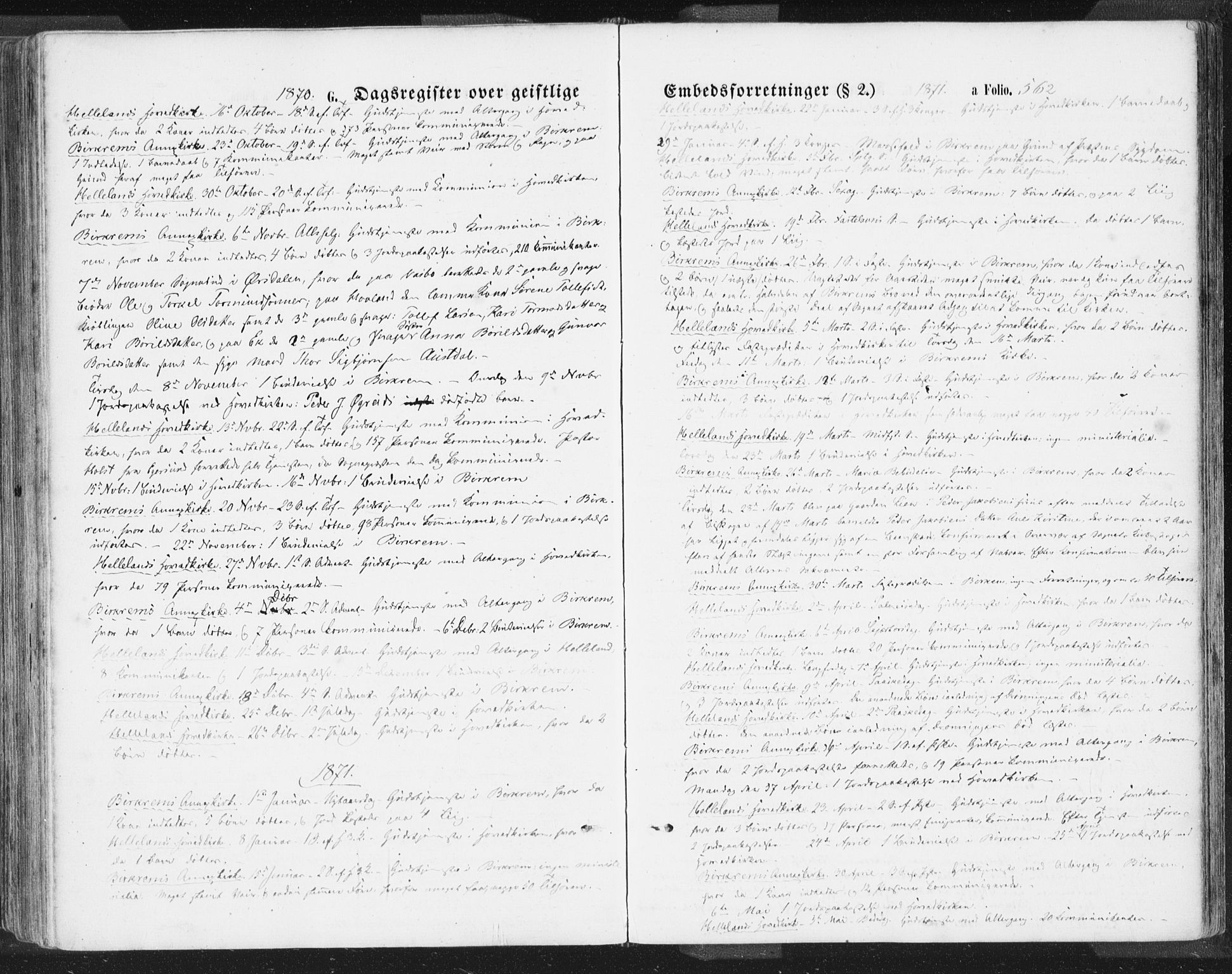 Helleland sokneprestkontor, SAST/A-101810: Ministerialbok nr. A 7.2, 1863-1886, s. 562