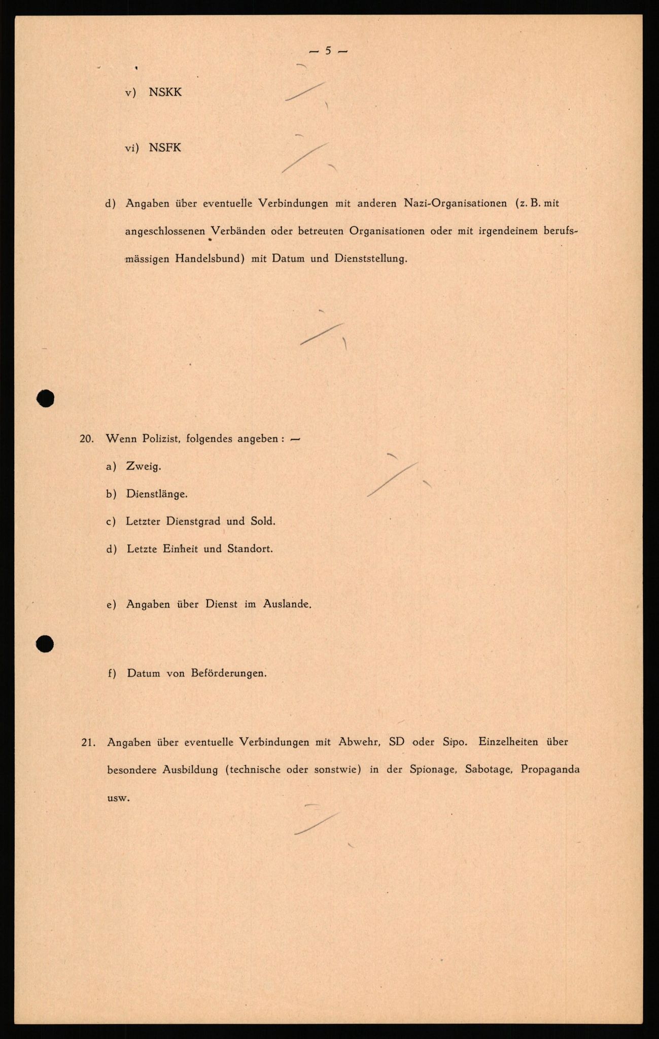 Forsvaret, Forsvarets overkommando II, AV/RA-RAFA-3915/D/Db/L0041: CI Questionaires.  Diverse nasjonaliteter., 1945-1946, s. 93