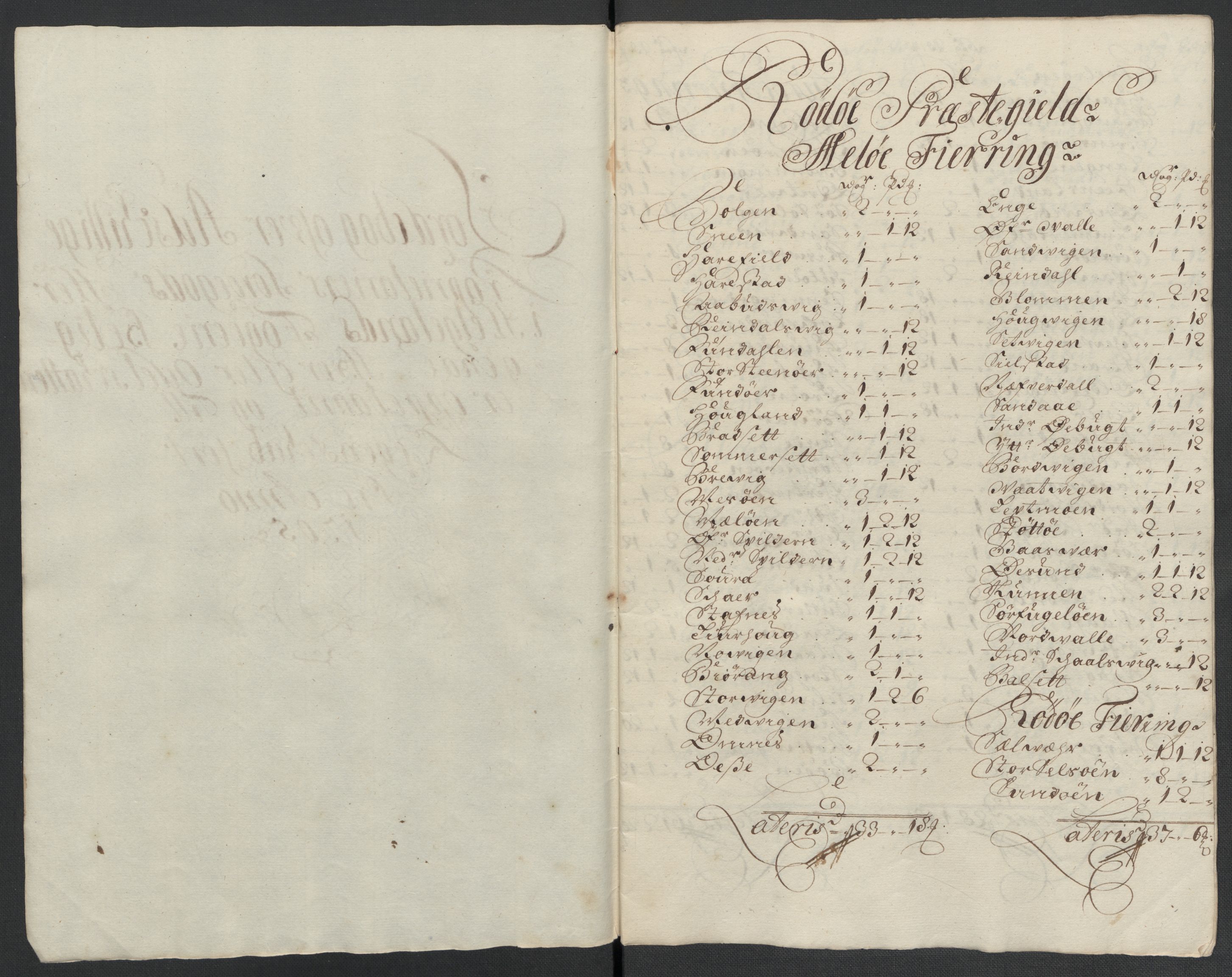 Rentekammeret inntil 1814, Reviderte regnskaper, Fogderegnskap, AV/RA-EA-4092/R65/L4508: Fogderegnskap Helgeland, 1702-1705, s. 444