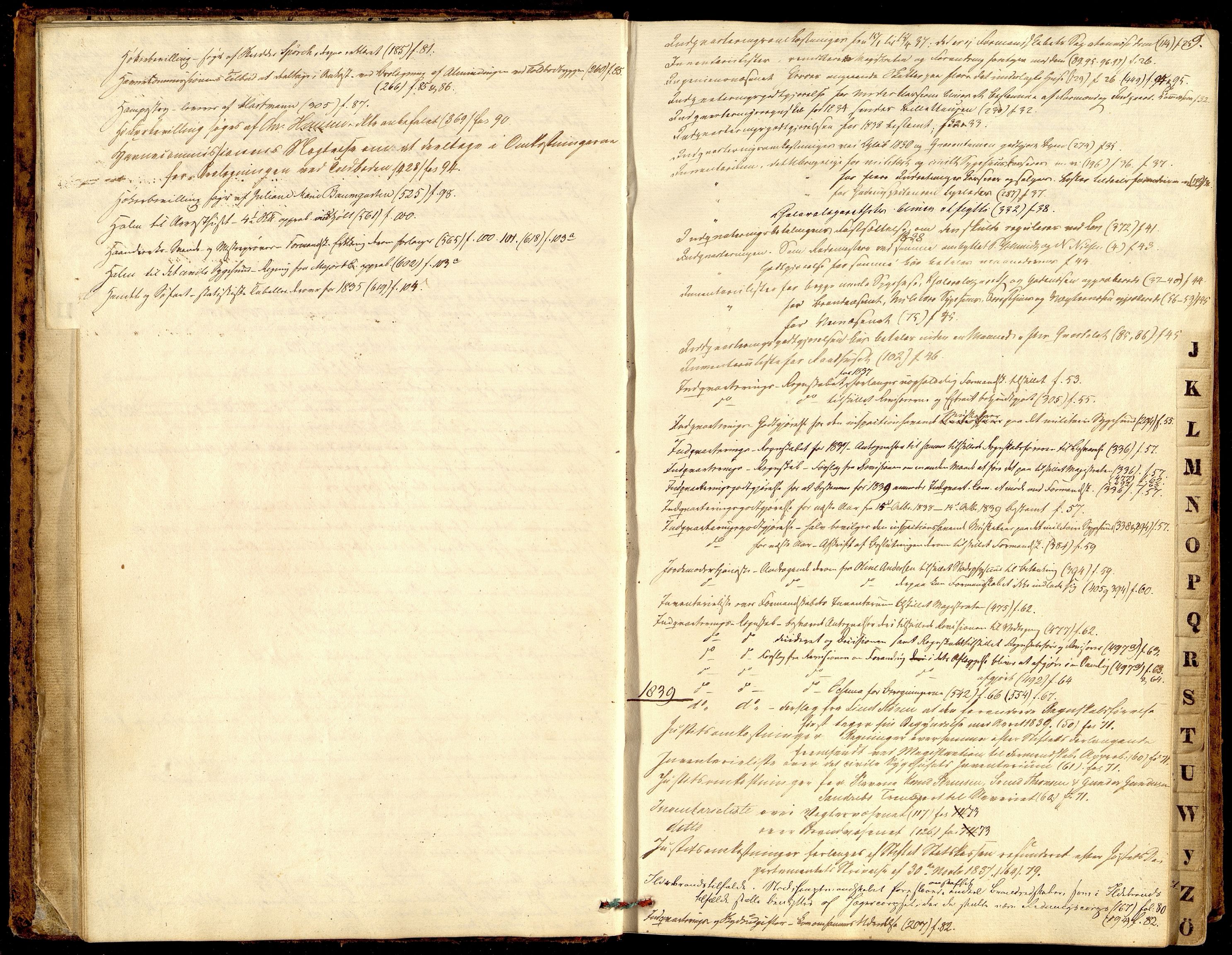 Kristiansand By - Formannskapet, ARKSOR/1001KG120/A/Aa/L0001: Møtebok (d), 1837-1842
