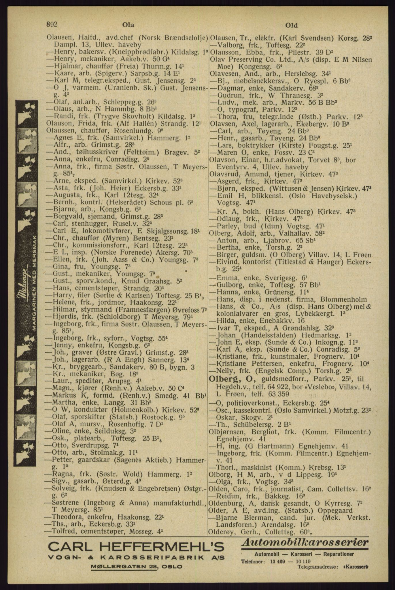 Kristiania/Oslo adressebok, PUBL/-, 1929, s. 892