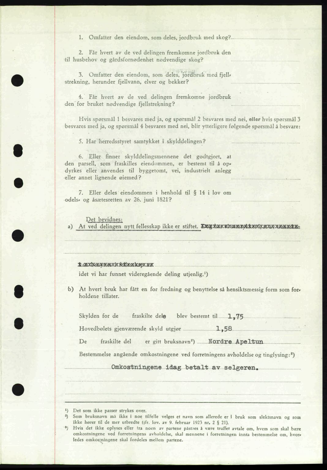 Midhordland sorenskriveri, SAB/A-3001/1/G/Gb/Gbj/L0022: Pantebok nr. A41-43, 1946-1946, Dagboknr: 2331/1946