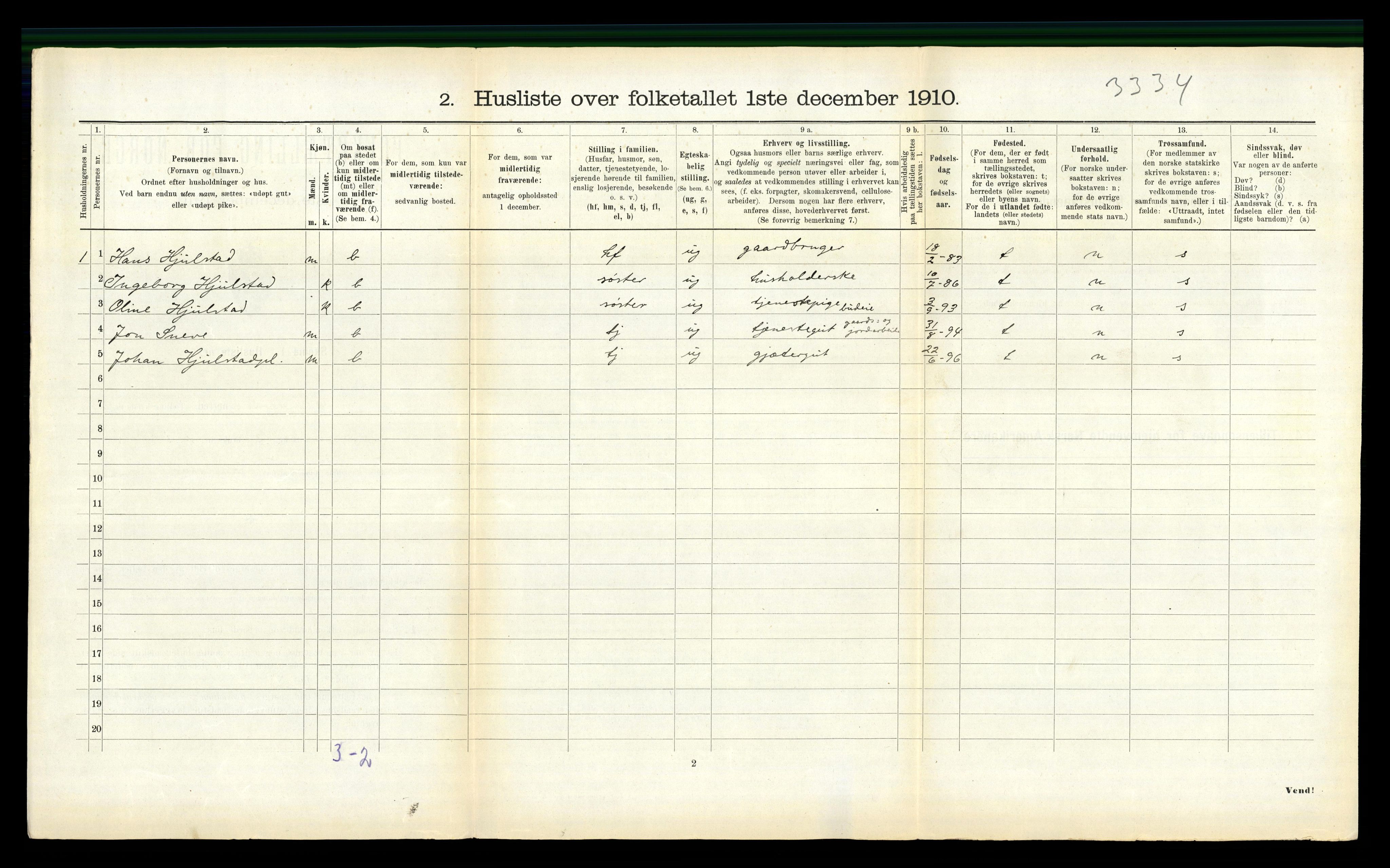 RA, Folketelling 1910 for 1729 Inderøy herred, 1910, s. 536