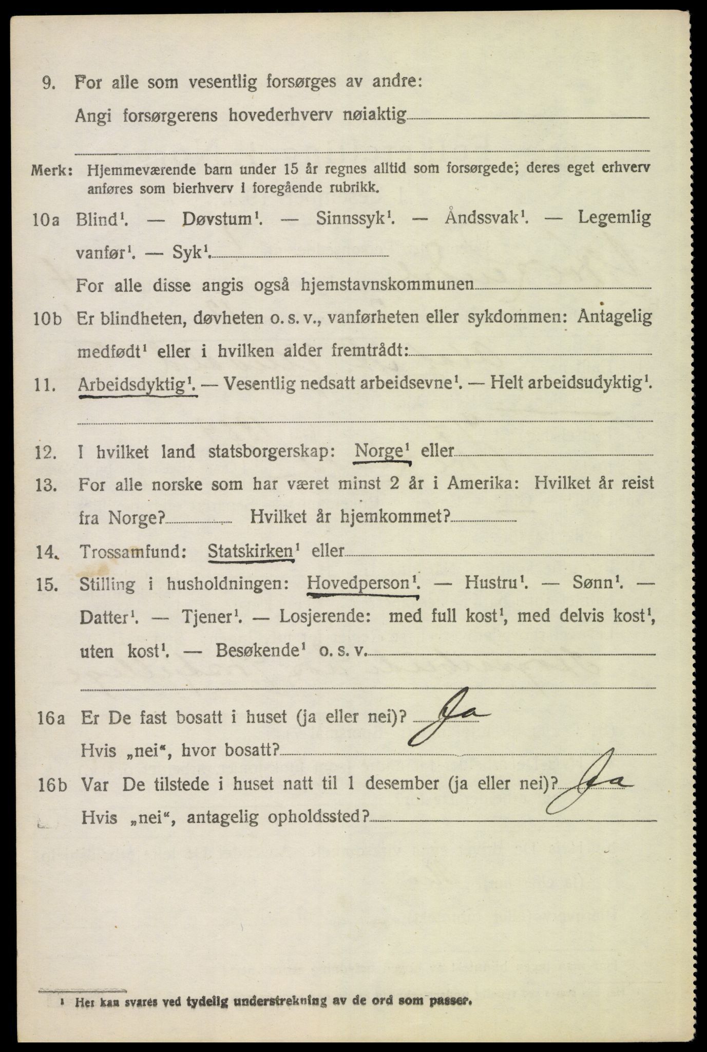 SAH, Folketelling 1920 for 0432 Ytre Rendal herred, 1920, s. 2070