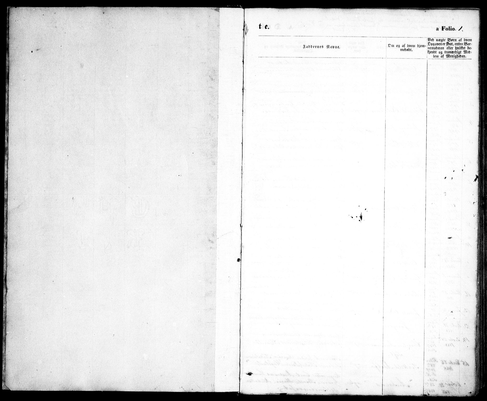 Tromøy sokneprestkontor, SAK/1111-0041/F/Fb/L0004: Klokkerbok nr. B 4, 1869-1877, s. 1