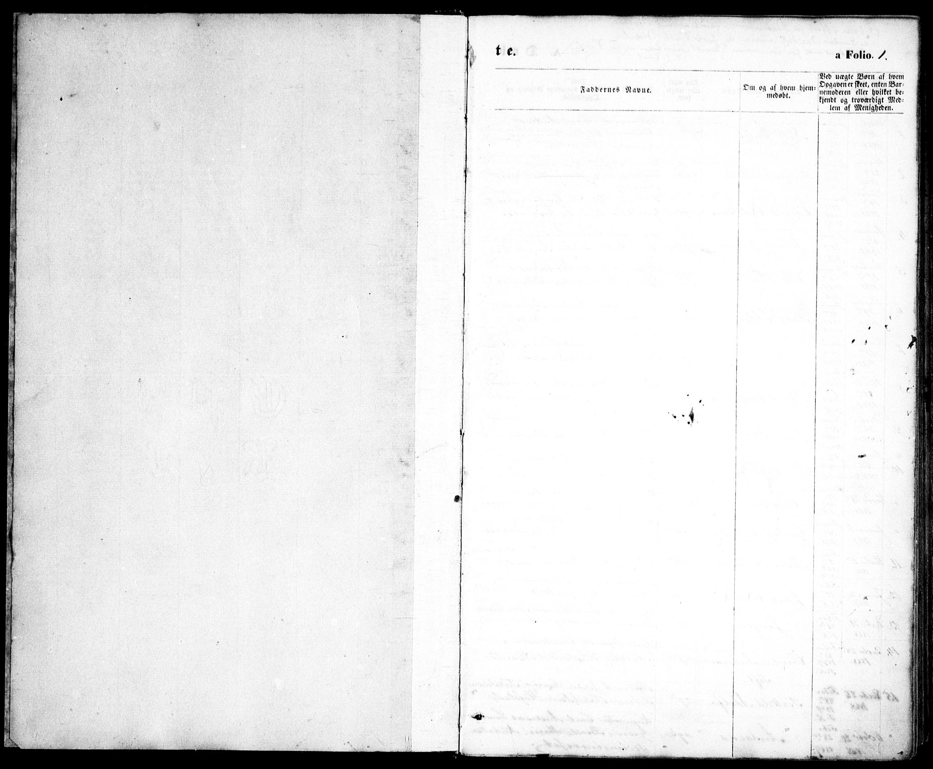 Tromøy sokneprestkontor, AV/SAK-1111-0041/F/Fb/L0004: Klokkerbok nr. B 4, 1869-1877, s. 1