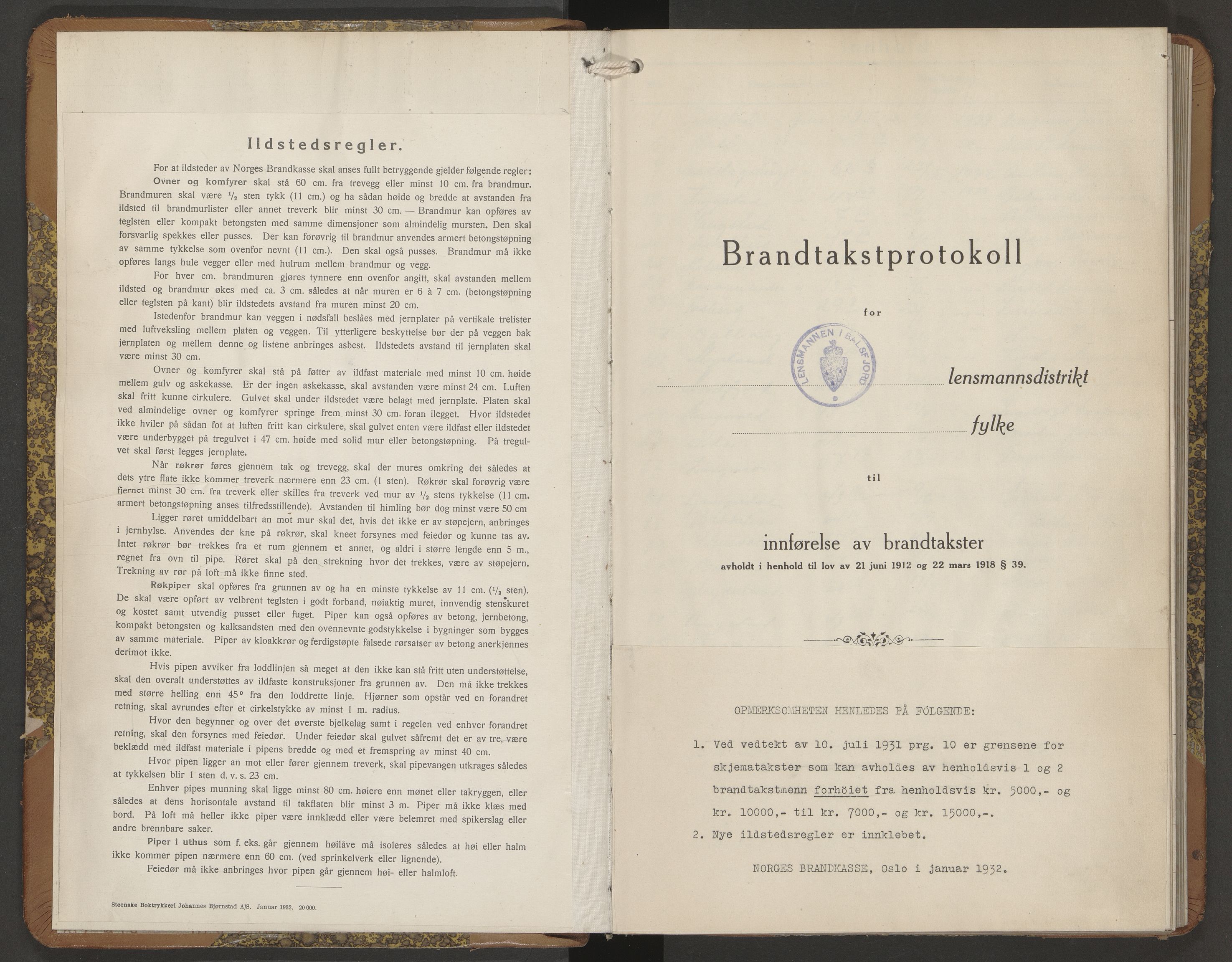 Lensmannen i Balsfjord, AV/SATØ-S-0085/Hf/Hfb/L0189: Branntakstprotokoller 1873-1976. Med register, 1933-1934