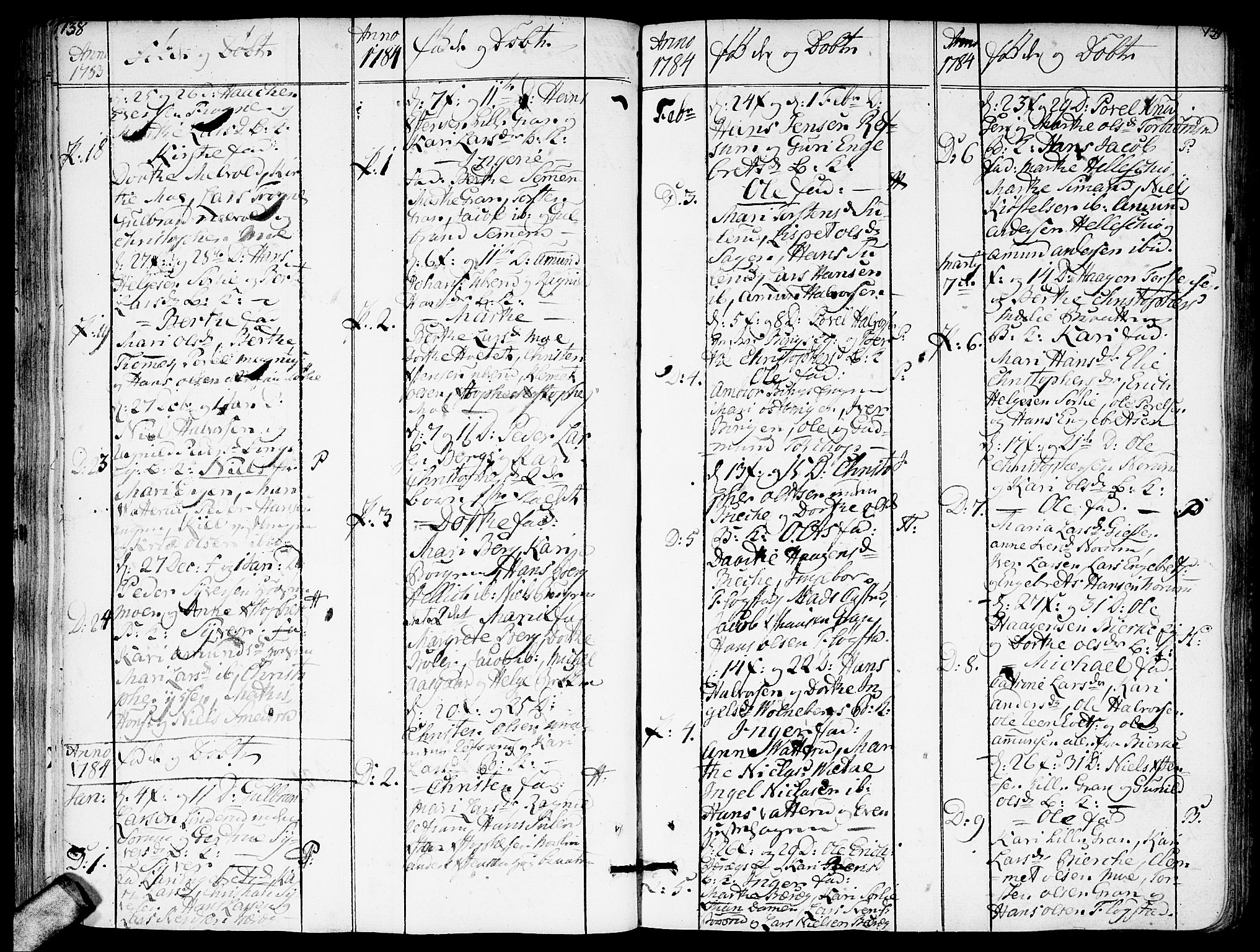 Sørum prestekontor Kirkebøker, AV/SAO-A-10303/F/Fa/L0002: Ministerialbok nr. I 2, 1759-1814, s. 138-139